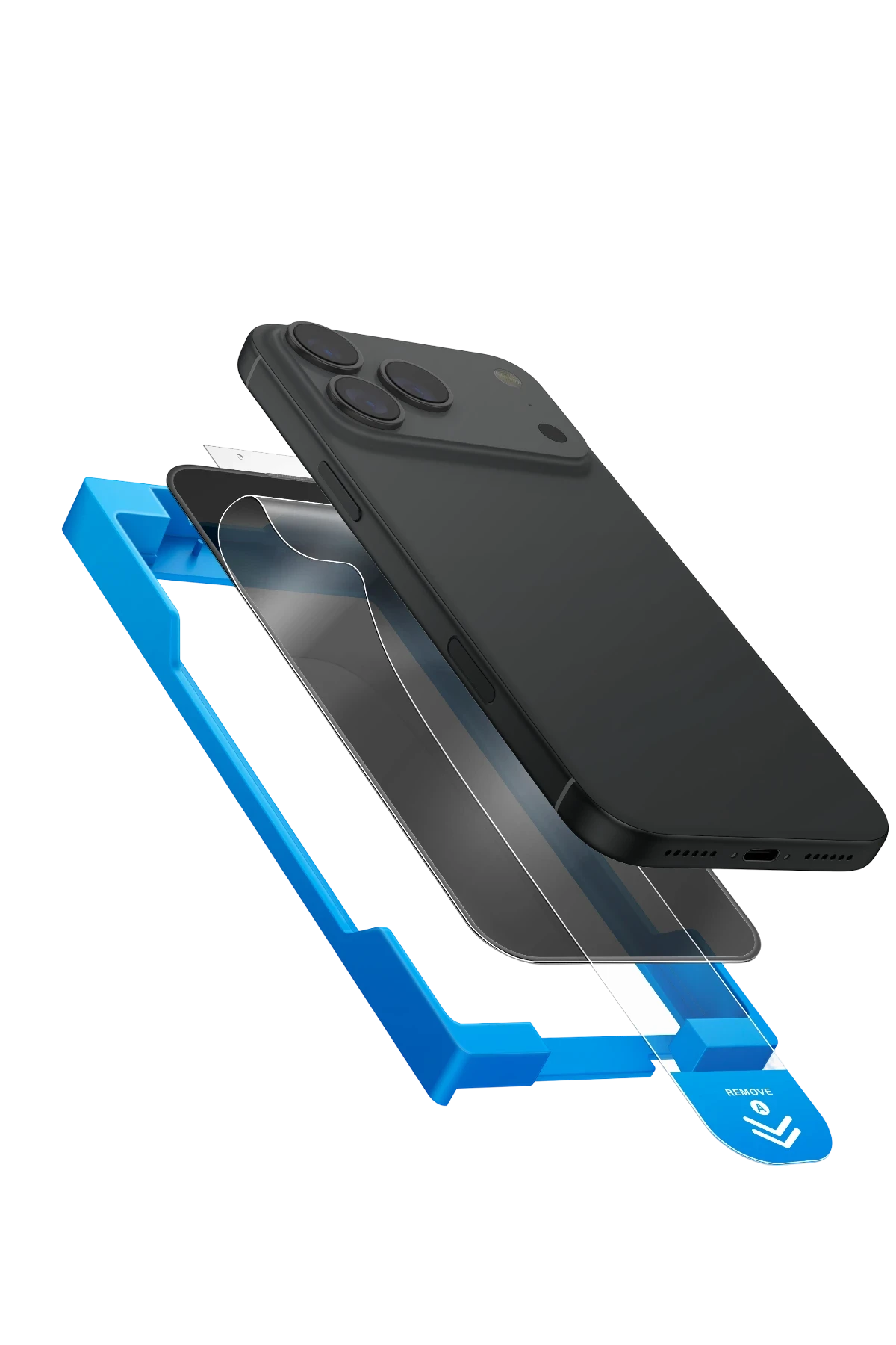 Uniq Apple iPhone 17 Pro Optix Exofit Privacy Applicator Cam Ekran Koruyucu