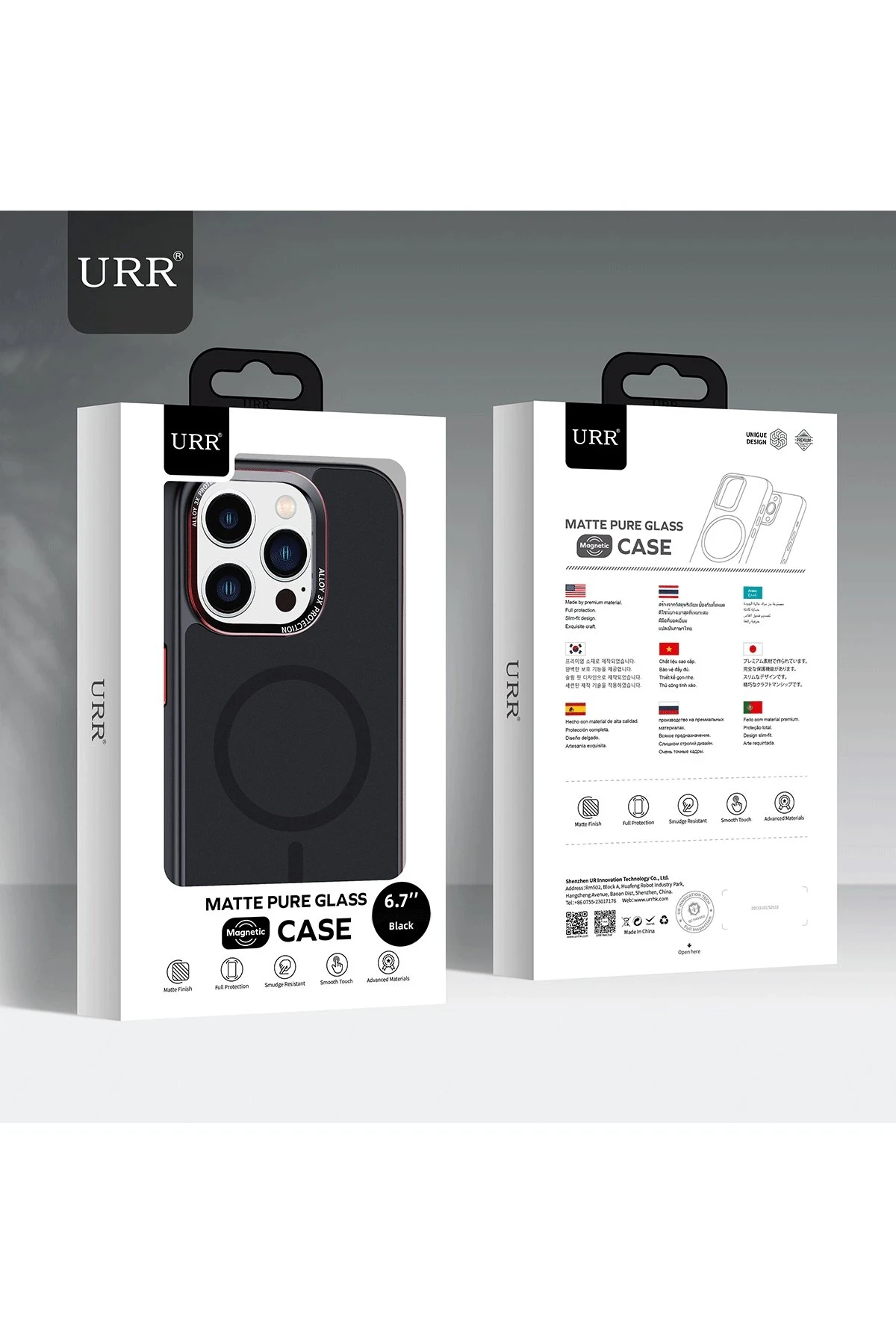 URR iPhone 16 Pro Matte Pure Glass Magsafe Kapak