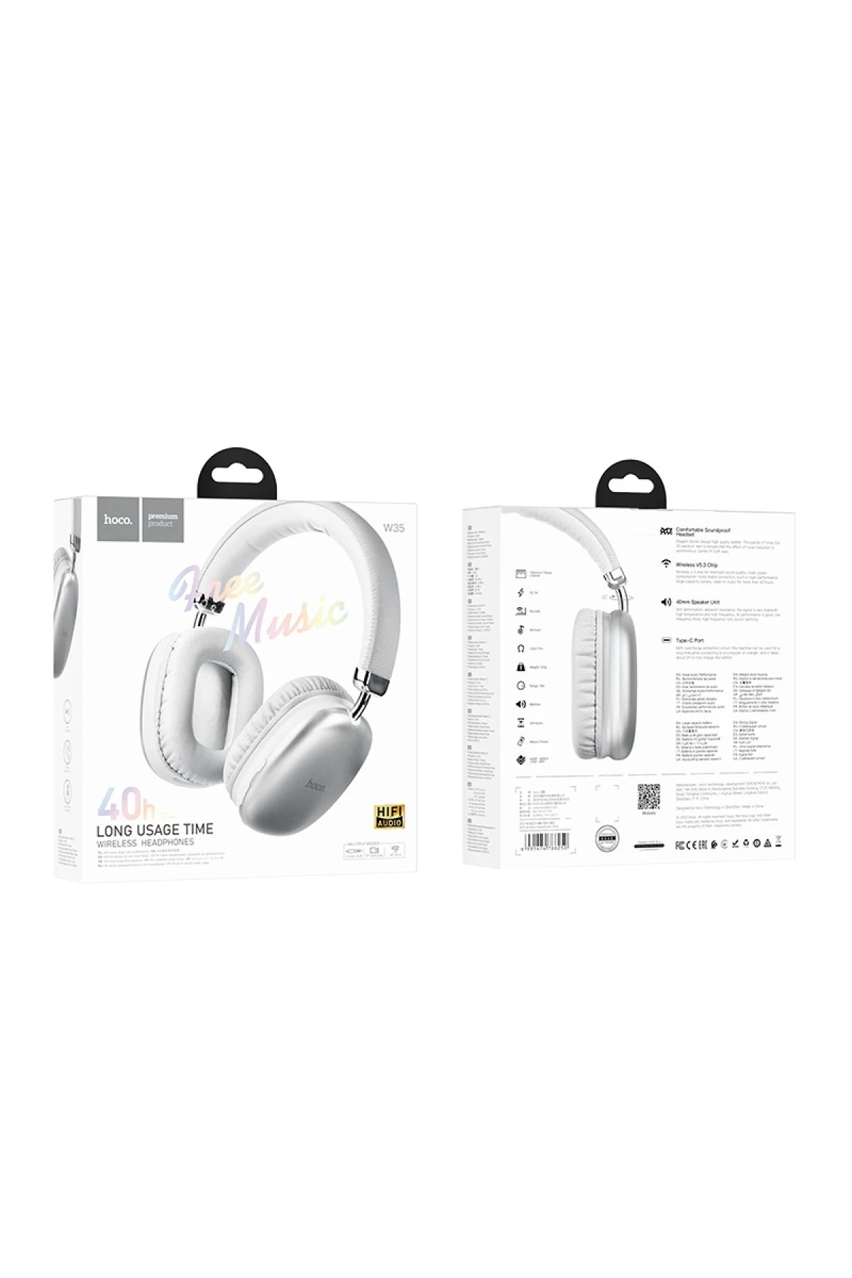 Hoco. W35 Kablosuz Bluetooth Kafaüstü Kulaklık