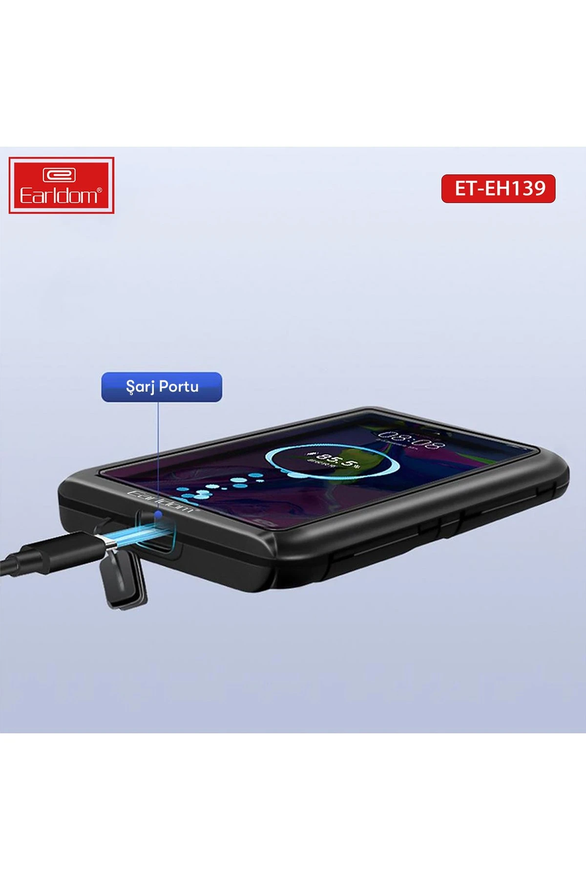 Earldom EH139 Motosiklet İçin Su Geçirmez Ayarlanabilir Telefon Tutucu
