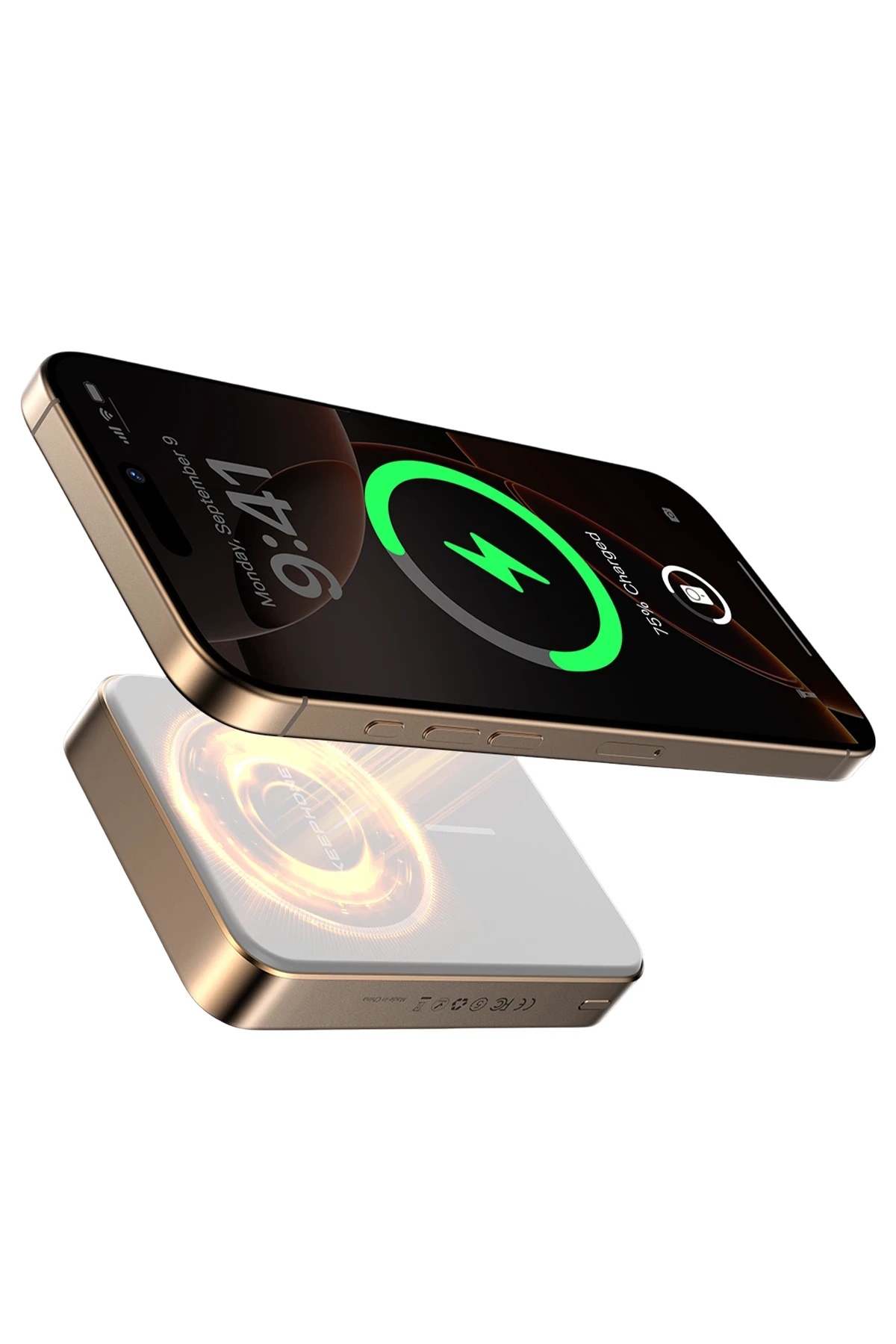 Keephone PB51 Brendy Kevlar 10.000 mAh 22.5W USB 20W Type-C ve 15W Kablosuz Şarj Destekli Magsafe Powerbank