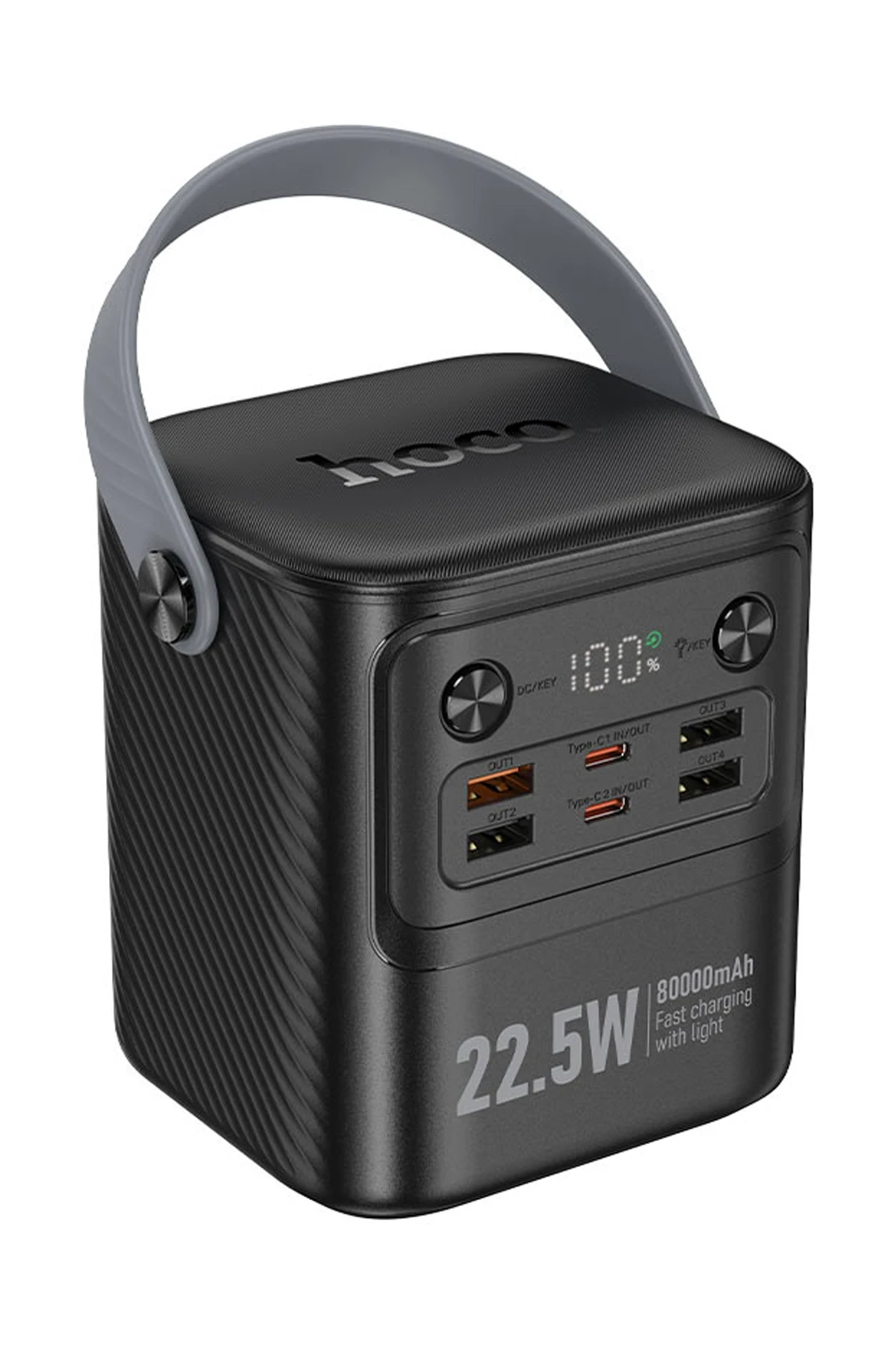 Hoco. J152 Tough 80.000 mAh Dijital Göstergeli PD 20W Led Işıklı Powerbank
