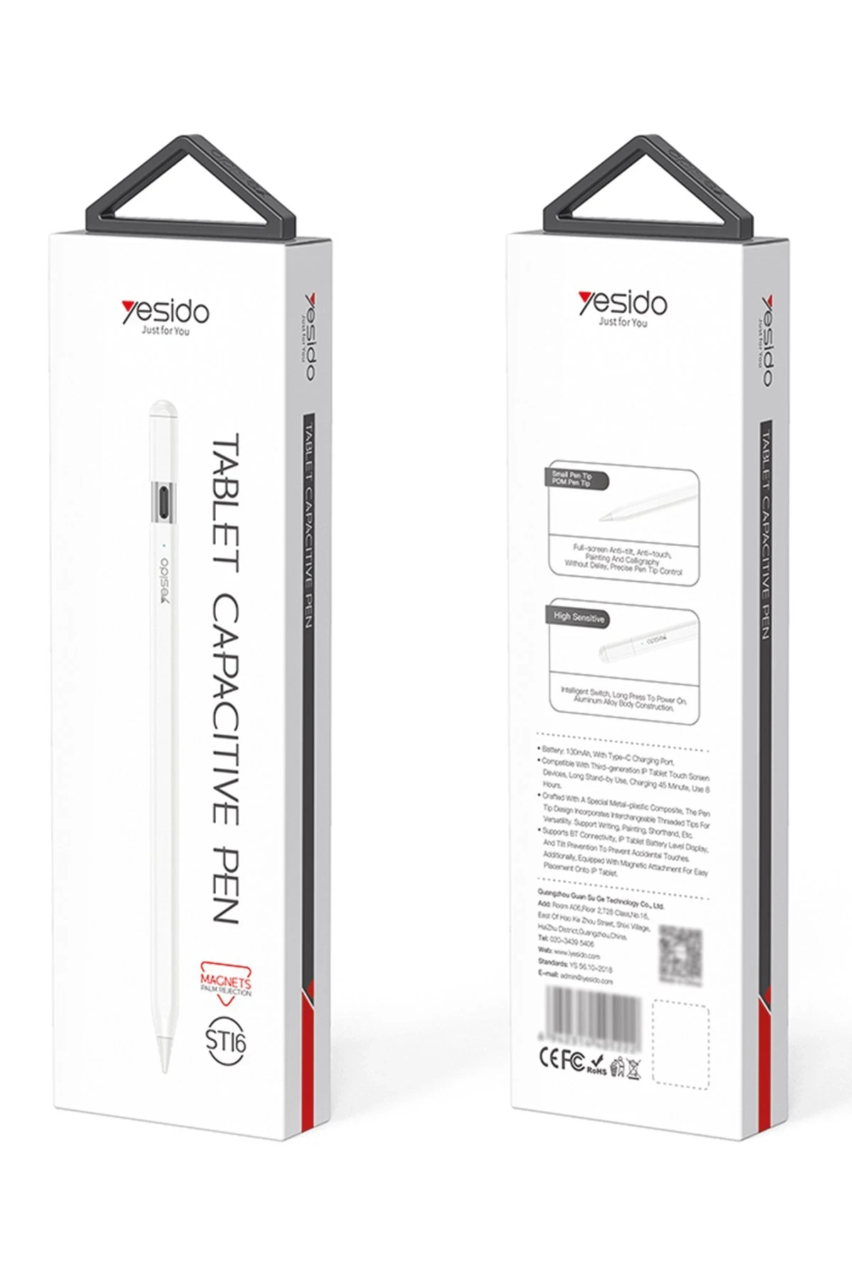 Yesido ST16 BT Capasitive Type-C Dokunmatik Stylus Pen Kalem