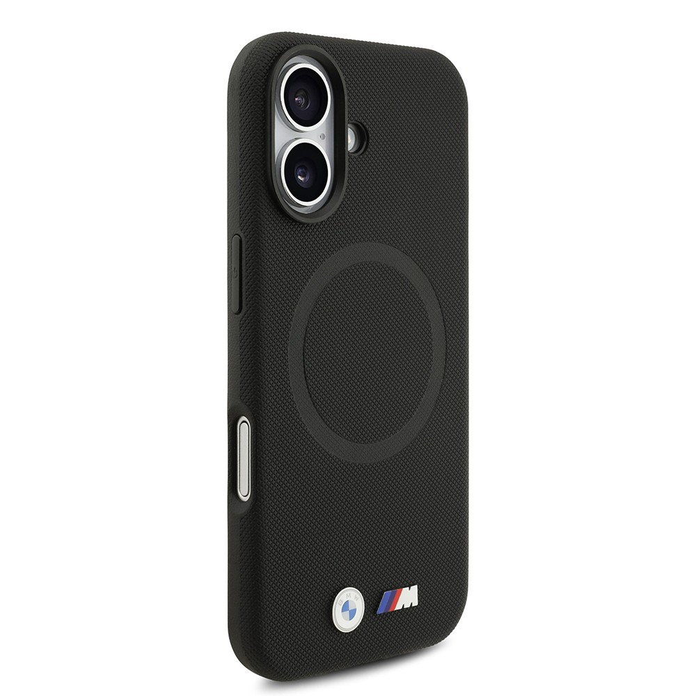 Apple iPhone 17 Kılıf BMW Orjinal Lisanslı M-safe Şarj Özellikli Metal Logolu Delikli M Dizayn Deri Kapak
