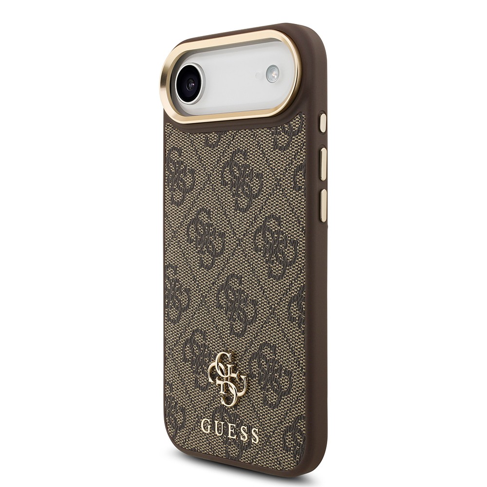 Apple iPhone 17 Air Guess Orjinal Lisanslı 4G ve Yazı Logolu Kılıf + Ekran Koruyucu + Lens Koruyucu 3in1 Aksesuar Seti