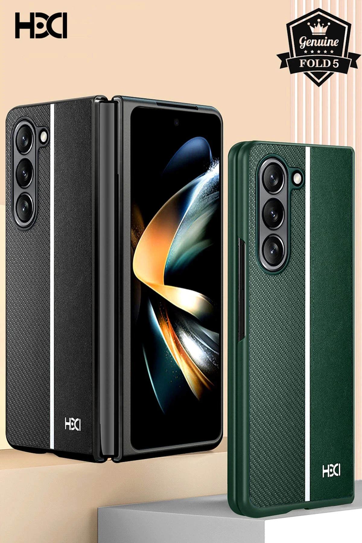 HDD Samsung Galaxy Z Fold 5 Kılıf HBC-155 Lizbon Kapak