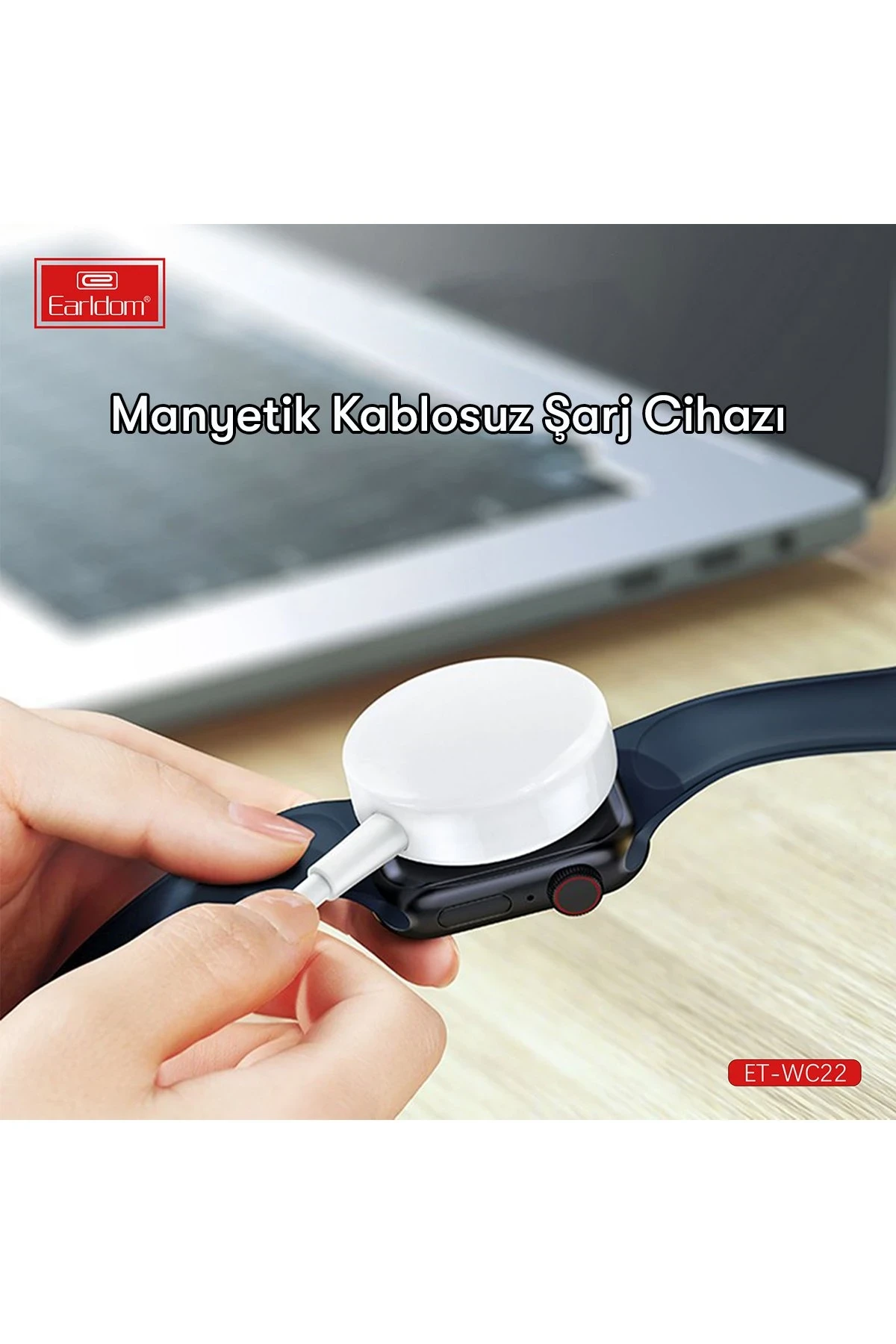 Earldom WC22 Apple Watch Kablosuz Type-C Şarj Cihazı
