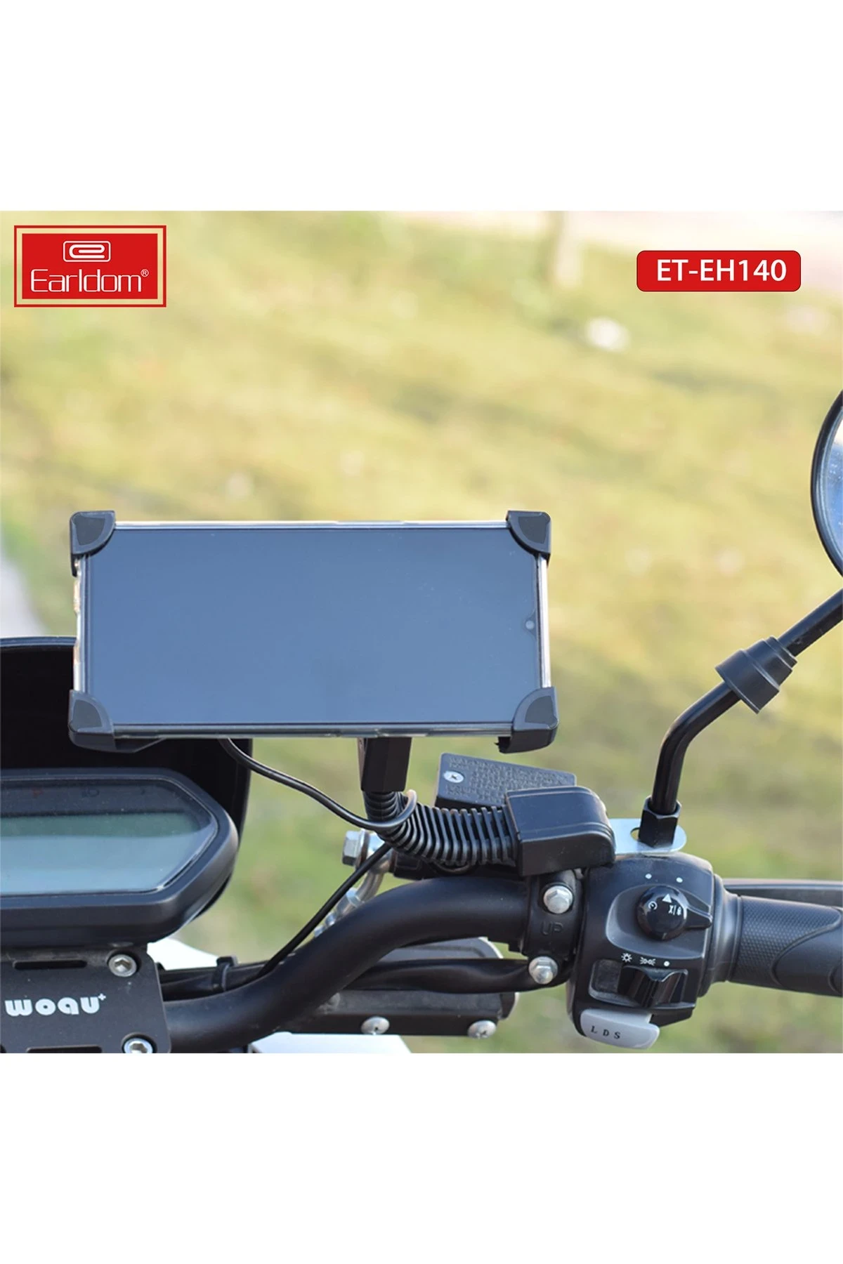 Earldom EH140 Motosiklet İçin Ayarlanabilir Telefon Tutucu