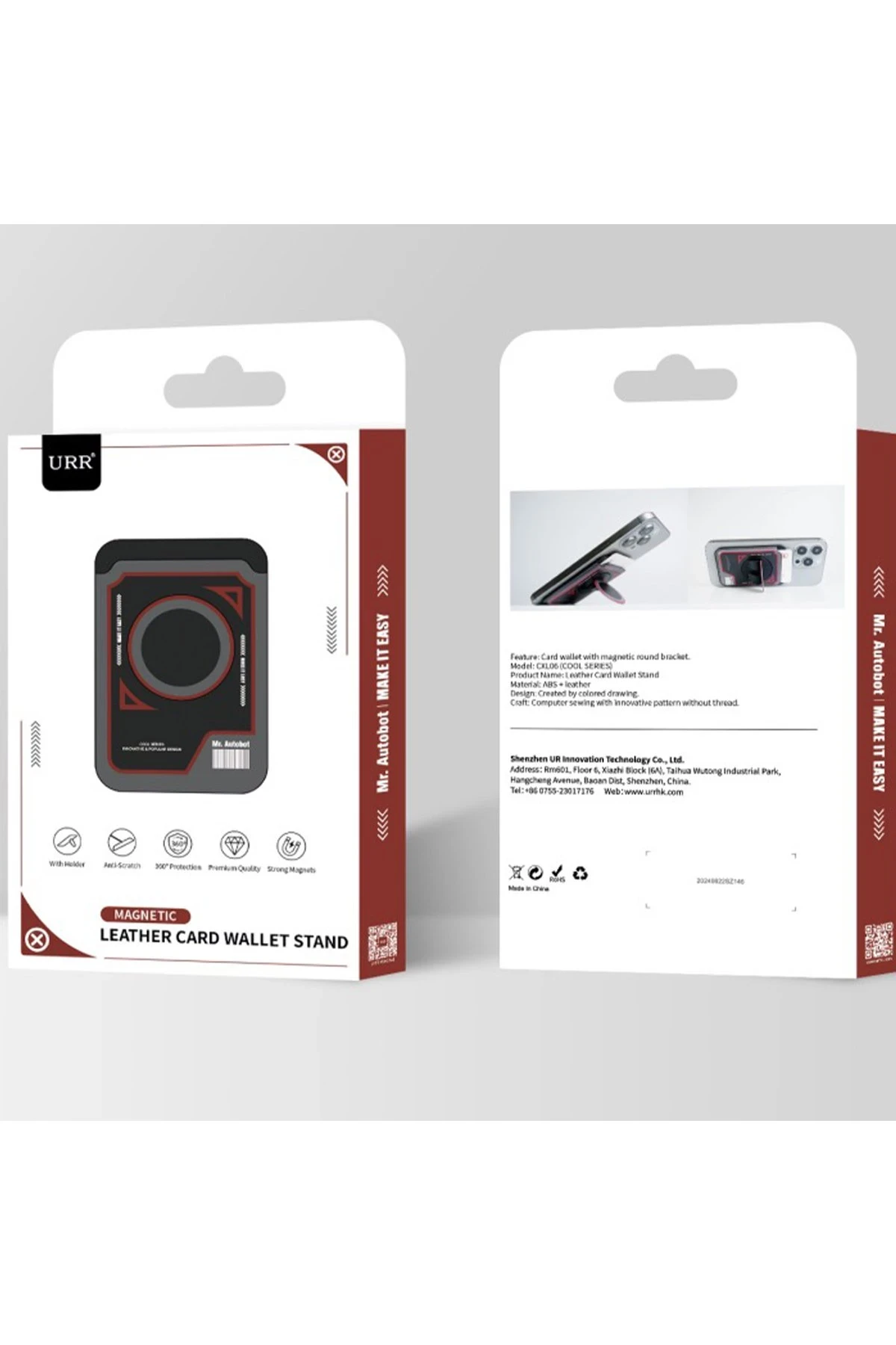 URR Cool Series Magsafe Deri Kartlık