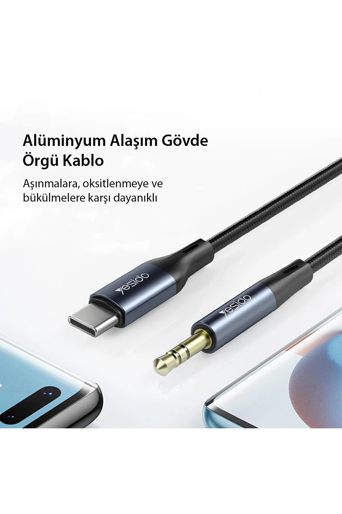 Yesido YAU36 Type-C to Aux Kablo 1M