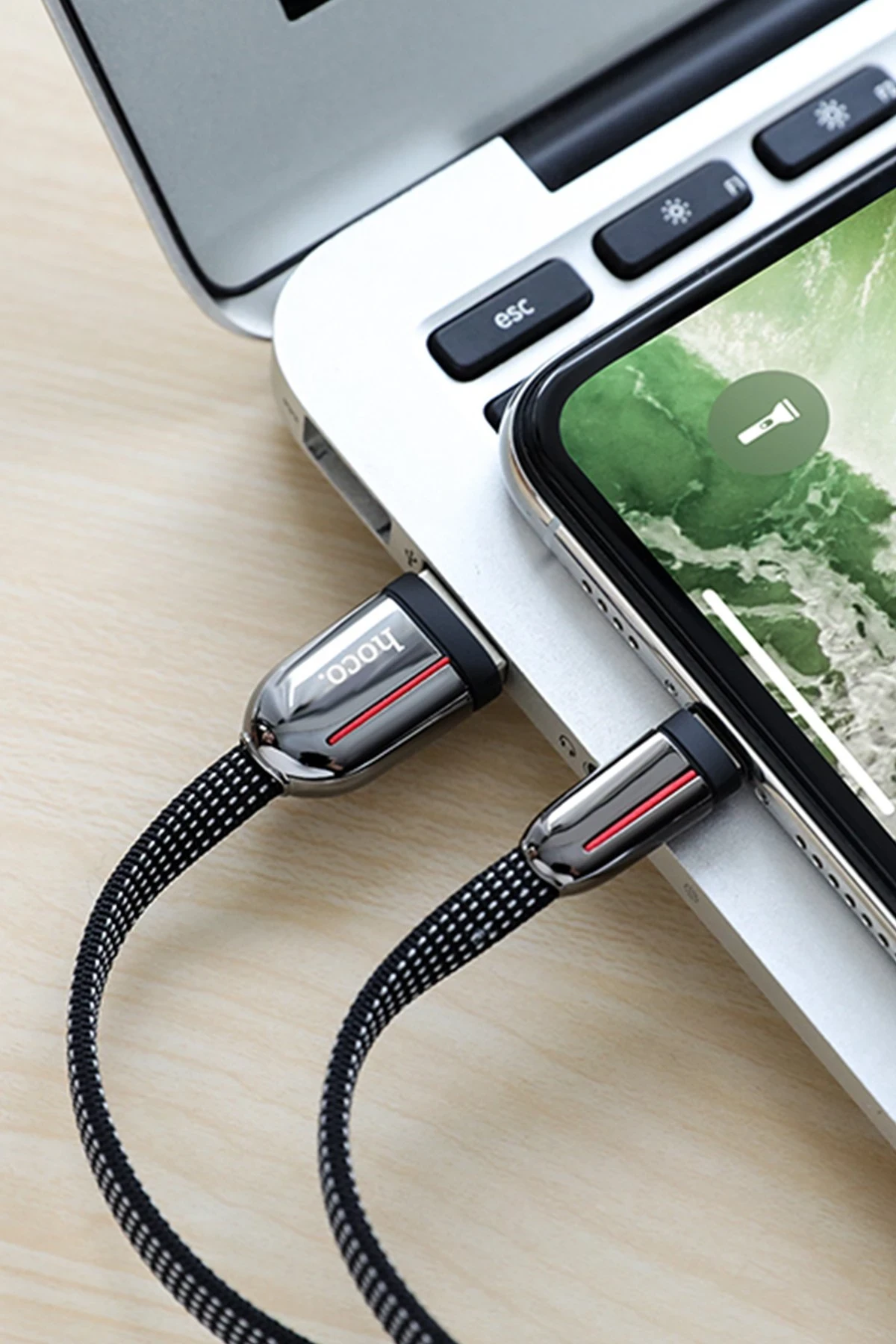 Hoco. U74 USB to Lightning Şarj Data Kablosu