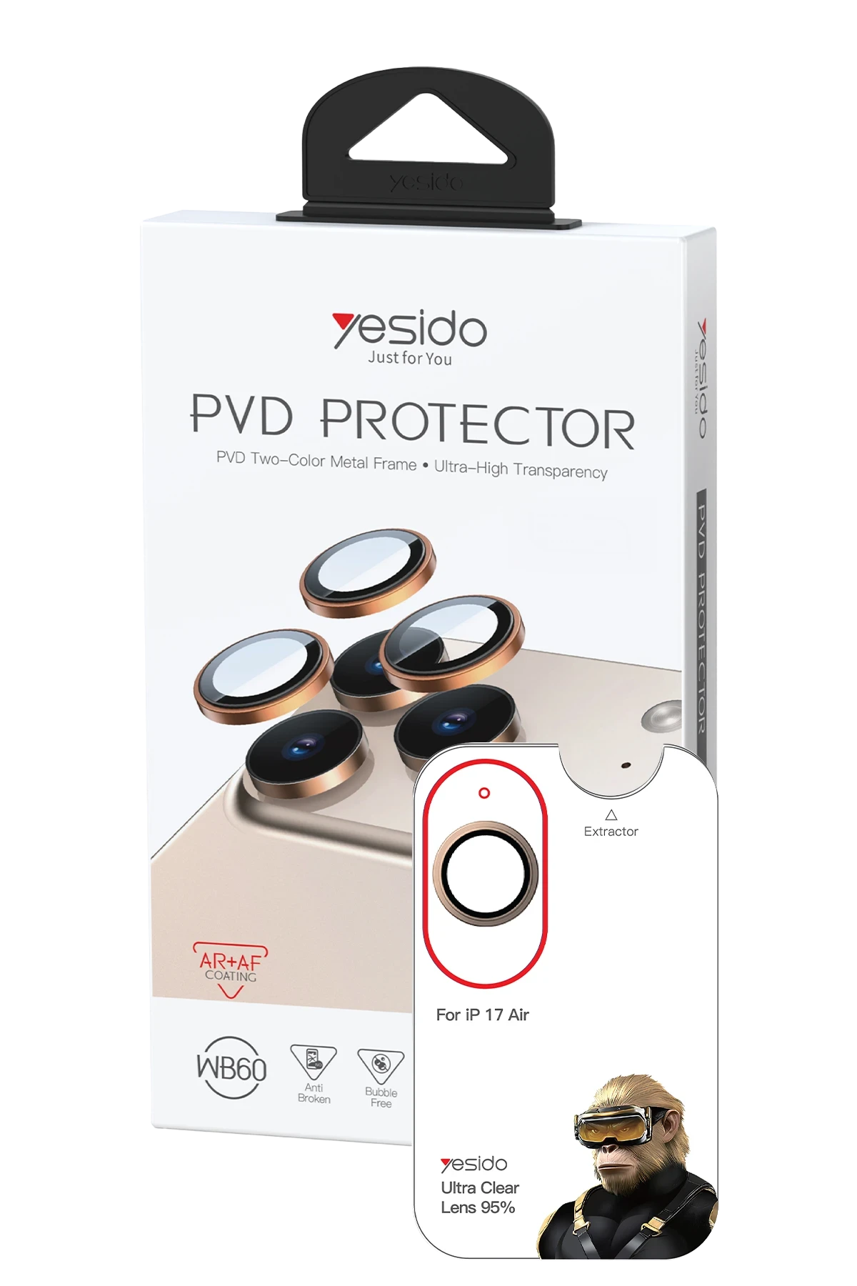 Yesido Apple iPhone 17 Air WB60 Metal Kamera Lens