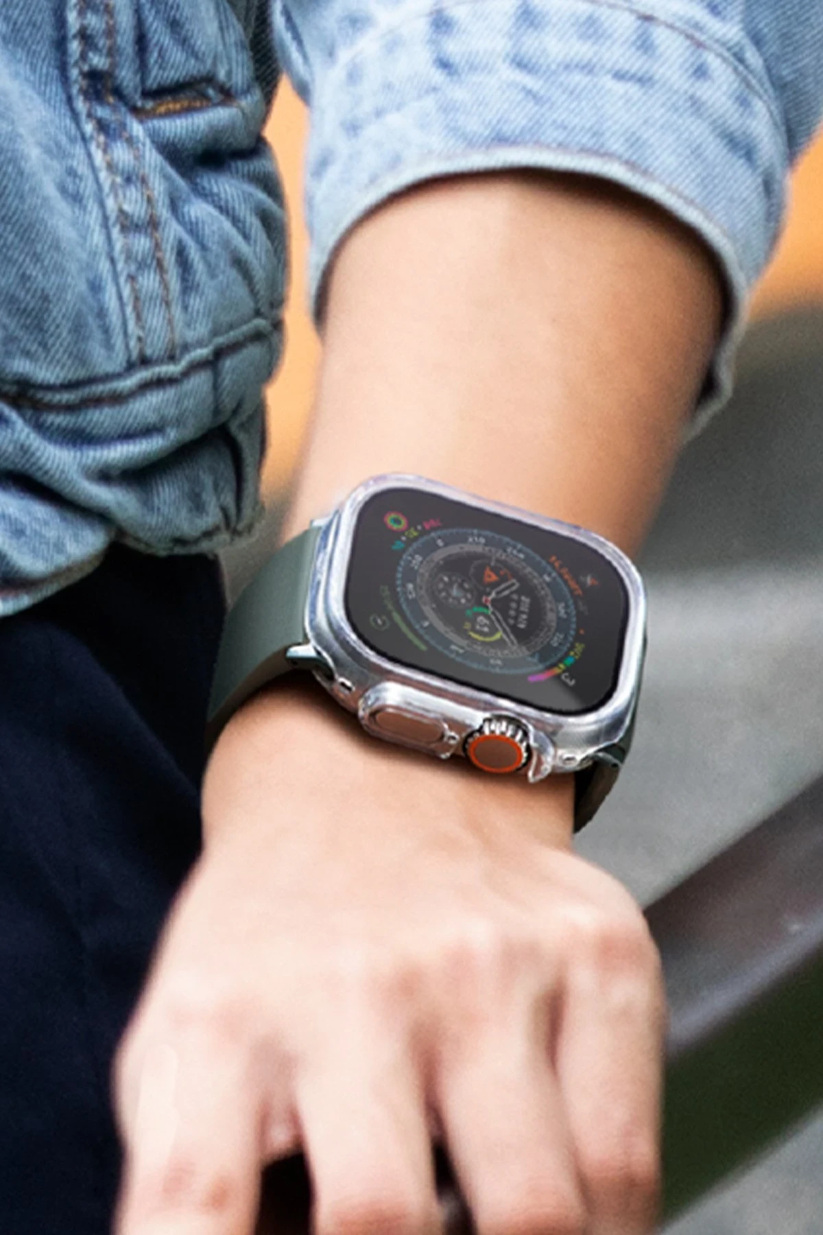 Uniq Apple Watch Ultra 49mm Garde Kasa Cam Ekran Koruyucu