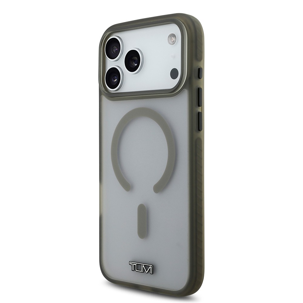 Apple iPhone 17 Pro Max Kılıf TUMI Orjinal Lisanslı M-safe Şarj Özellikli Buzlu Transparan Kapak