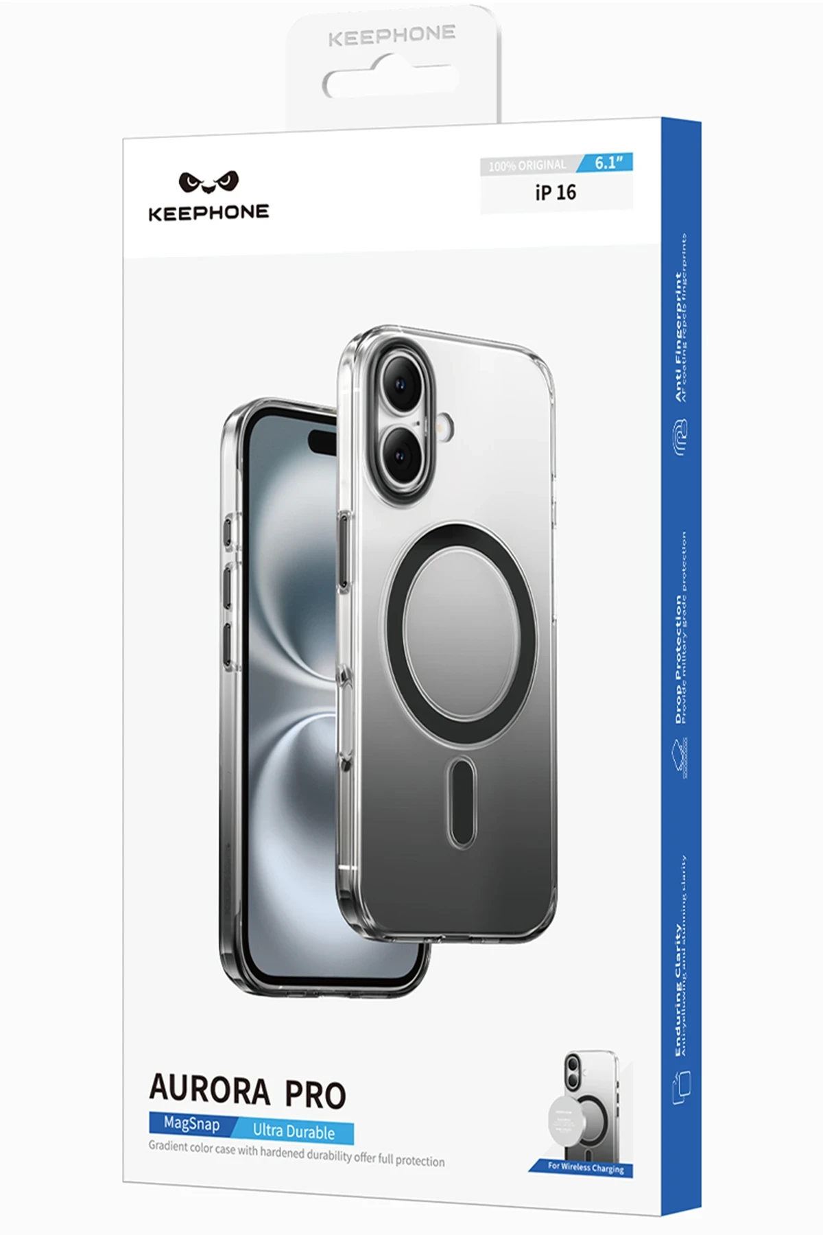 Keephone iPhone 16 Aurora Pro Magsafe Kılıf - Siyah Titanyum
