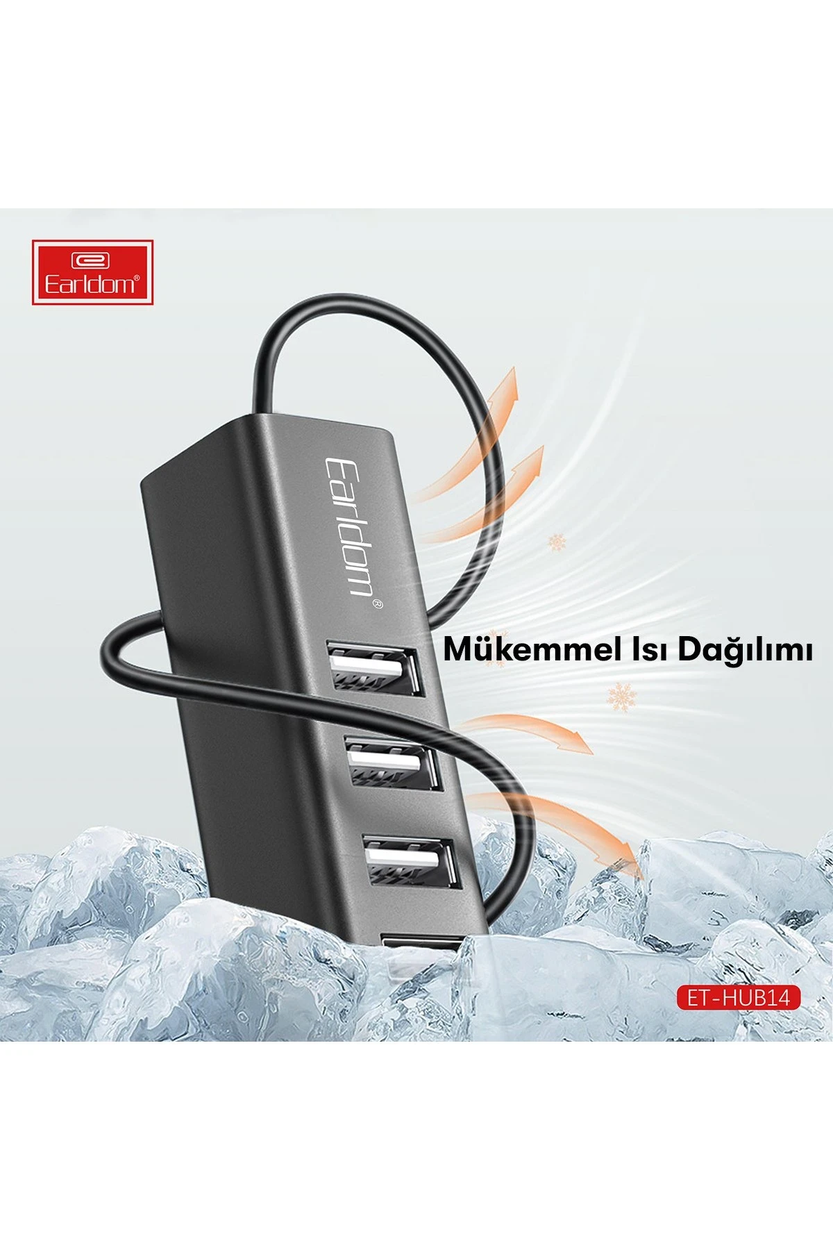 Earldom HUB14 Tak Çalıştır 4lü Usb Çoklayıcı