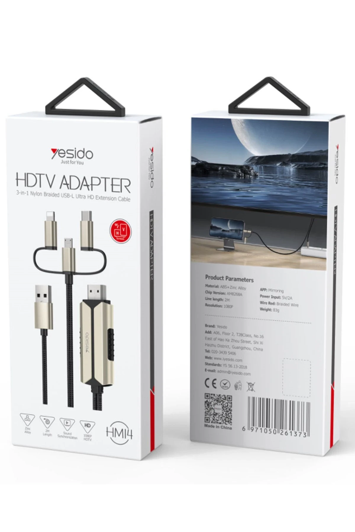 Yesido HM14 2m FHD 3in1 to HDMI Kablo