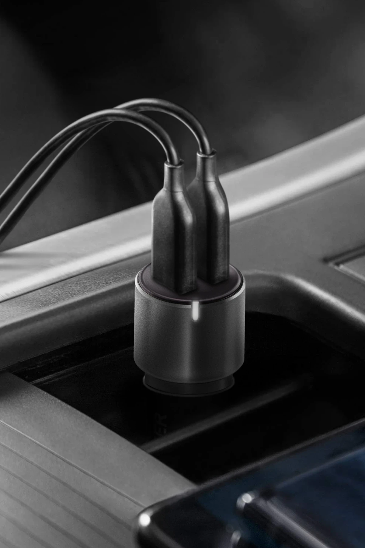 Energea AluDrive D60 66W 2 Adet 33W Type-C Çıkışlı Alüminyum Araç İçi Şarj Aleti