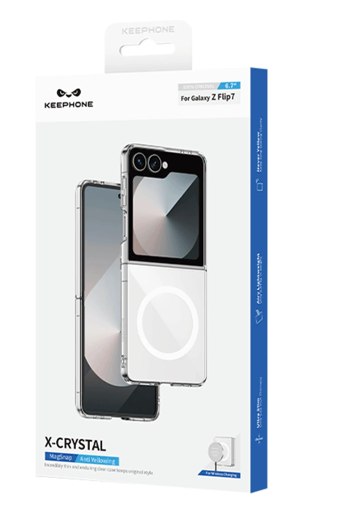 Keephone Samsung Galaxy Z Flip 7 X-Crystal Slim Magsafe Kılıf