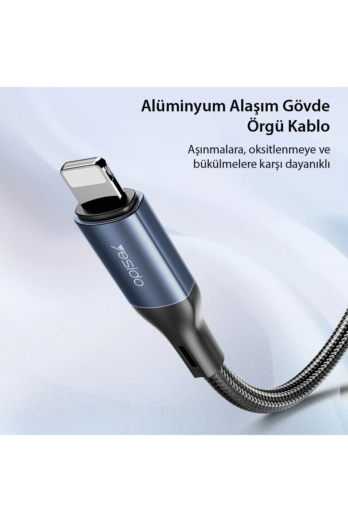 Yesido YAU35 Lightning to Aux Kablo 1M