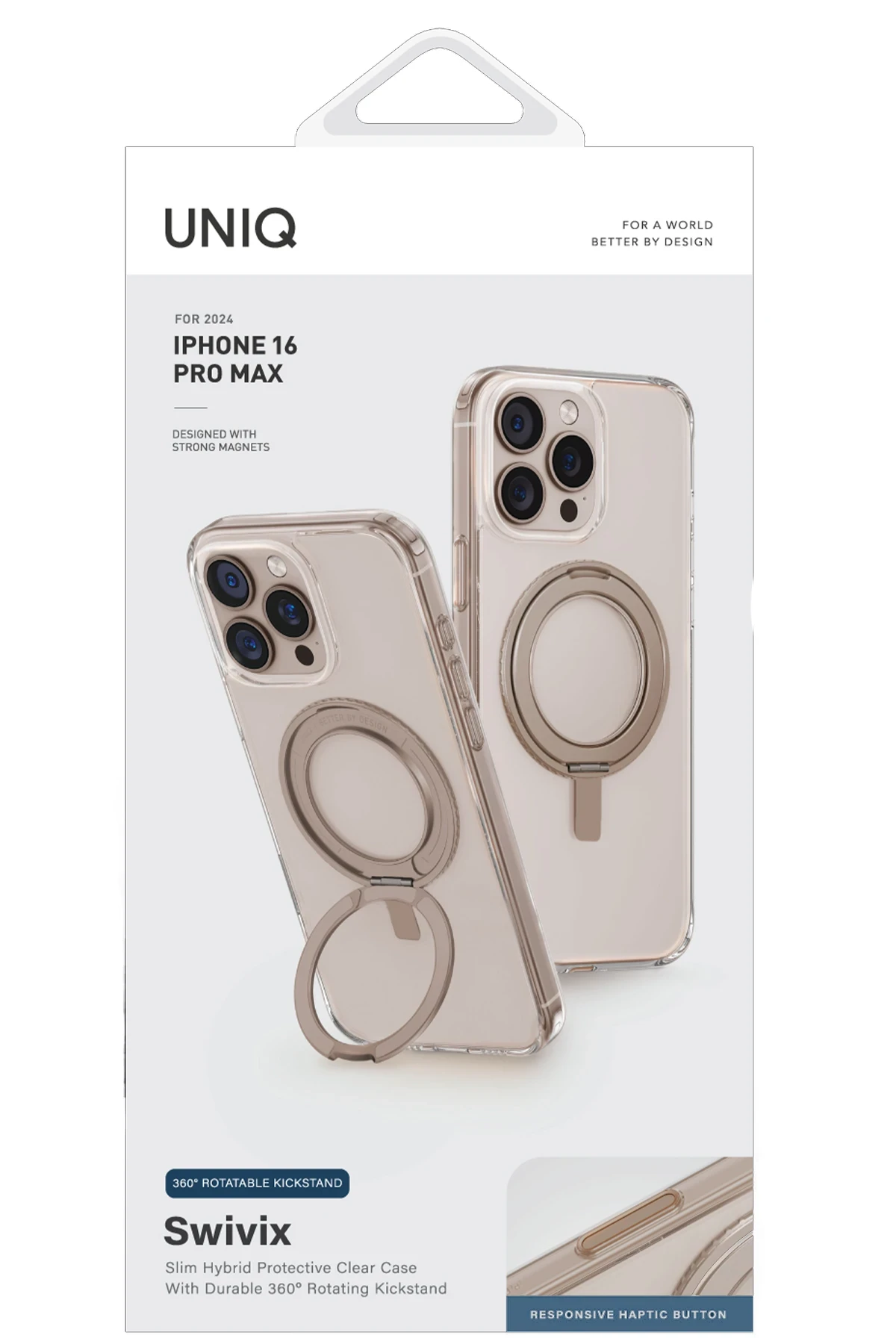 Uniq Apple iPhone 16 Pro Max Swivix Rotating Kickstand Kapak
