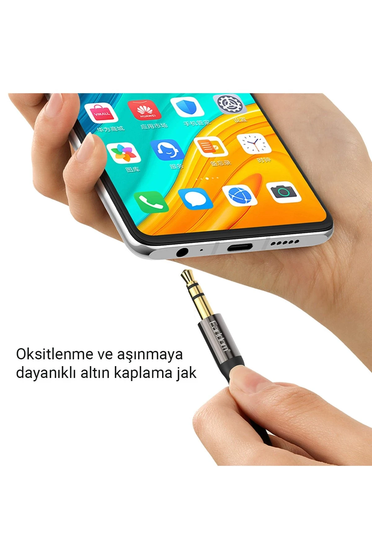Earldom AUX46 Tak Çalıştır 1M 3.5mm Aux Kablo
