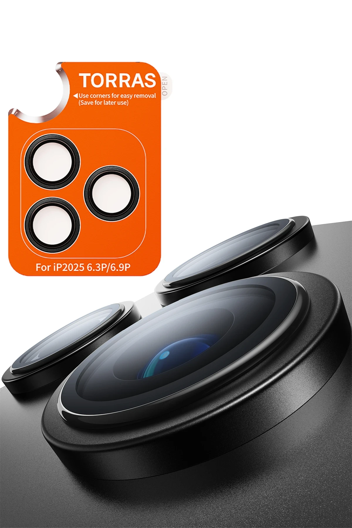 Torras Apple iPhone 17 Pro Max Lensguard AR Anti Glare Kamera Lens Koruyucu