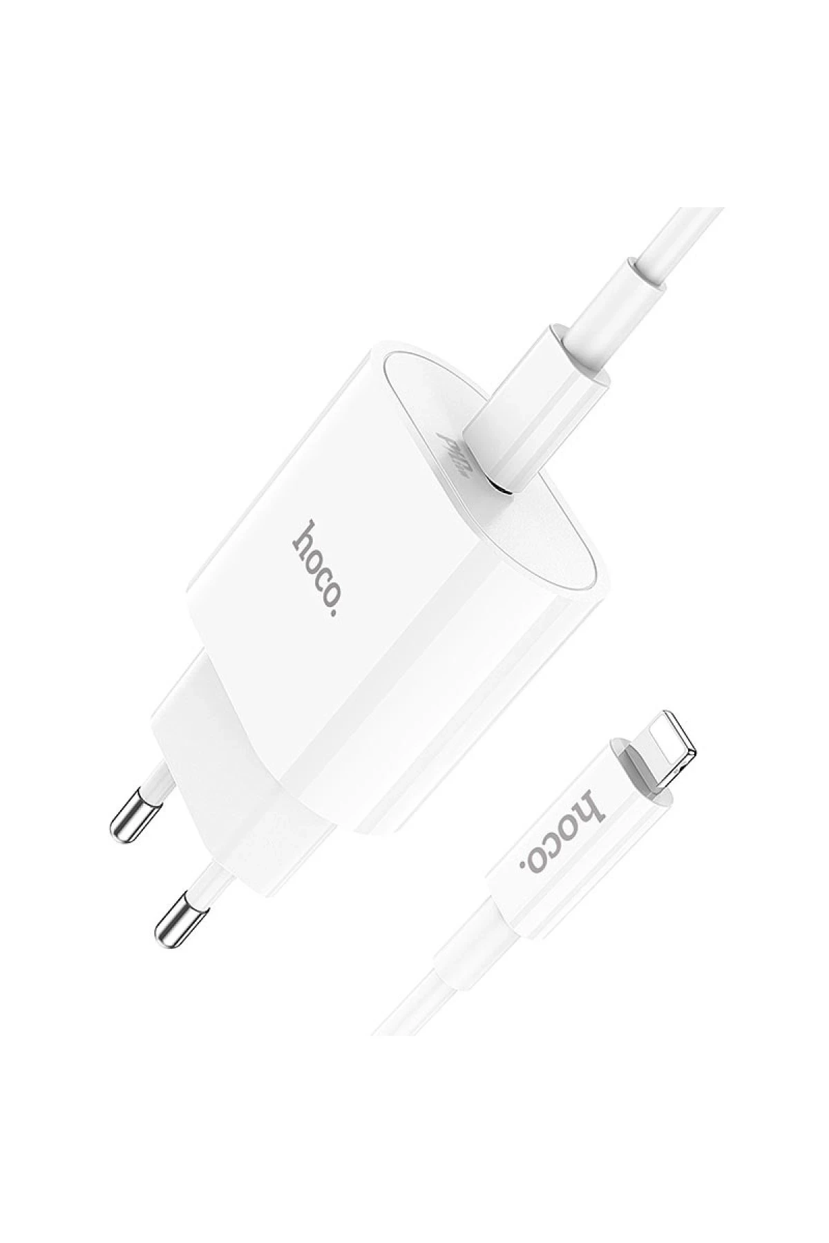 Hoco. C94A Metro 20W Type-C Çıkışlı Ekstra Type-C to Lightning Kablolu PD Hızlı Şarj Aleti