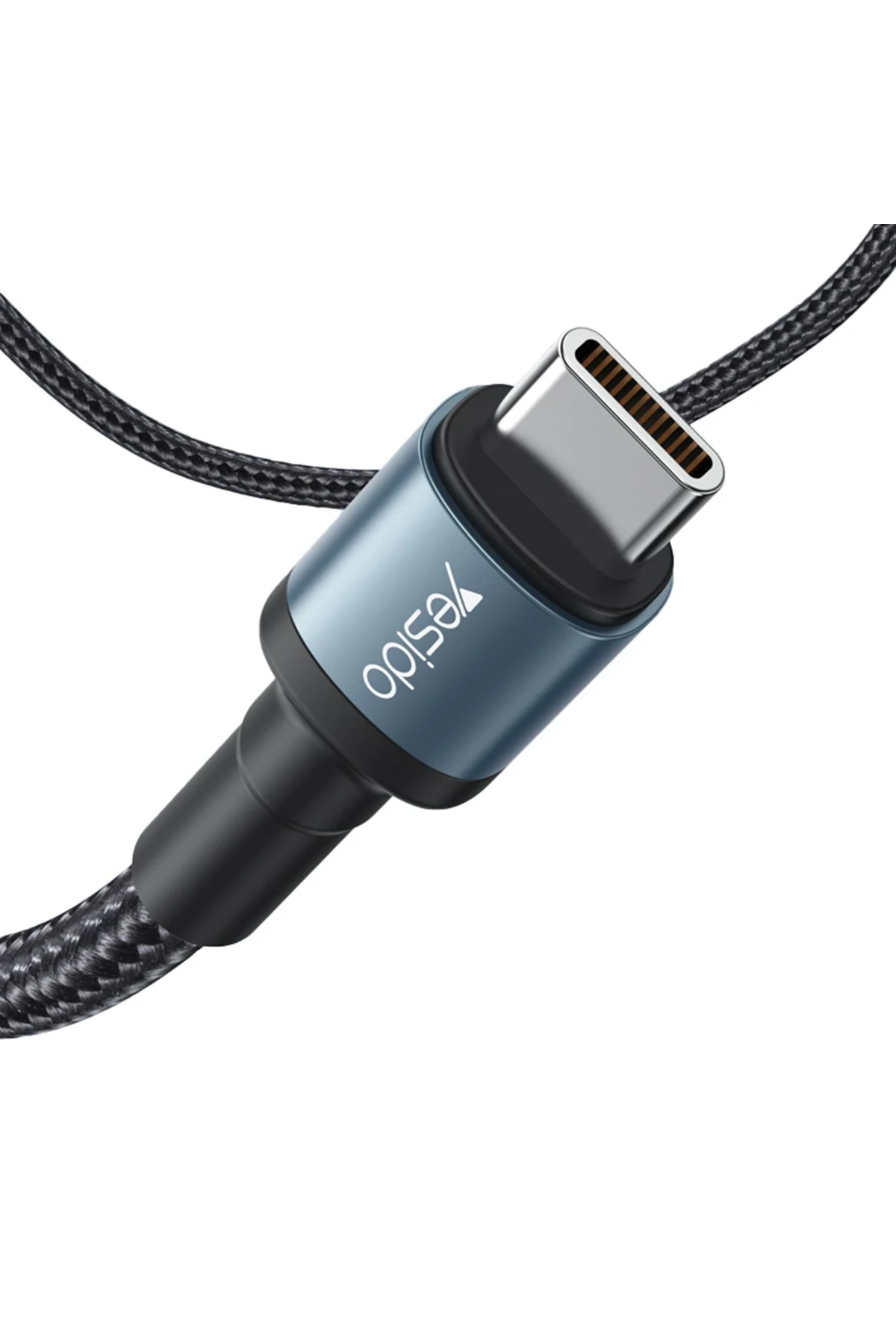 Yesido CA78 1.2M 60W Hasırlı Type-C to Type-C PD Hızlı Şarj Kablosu
