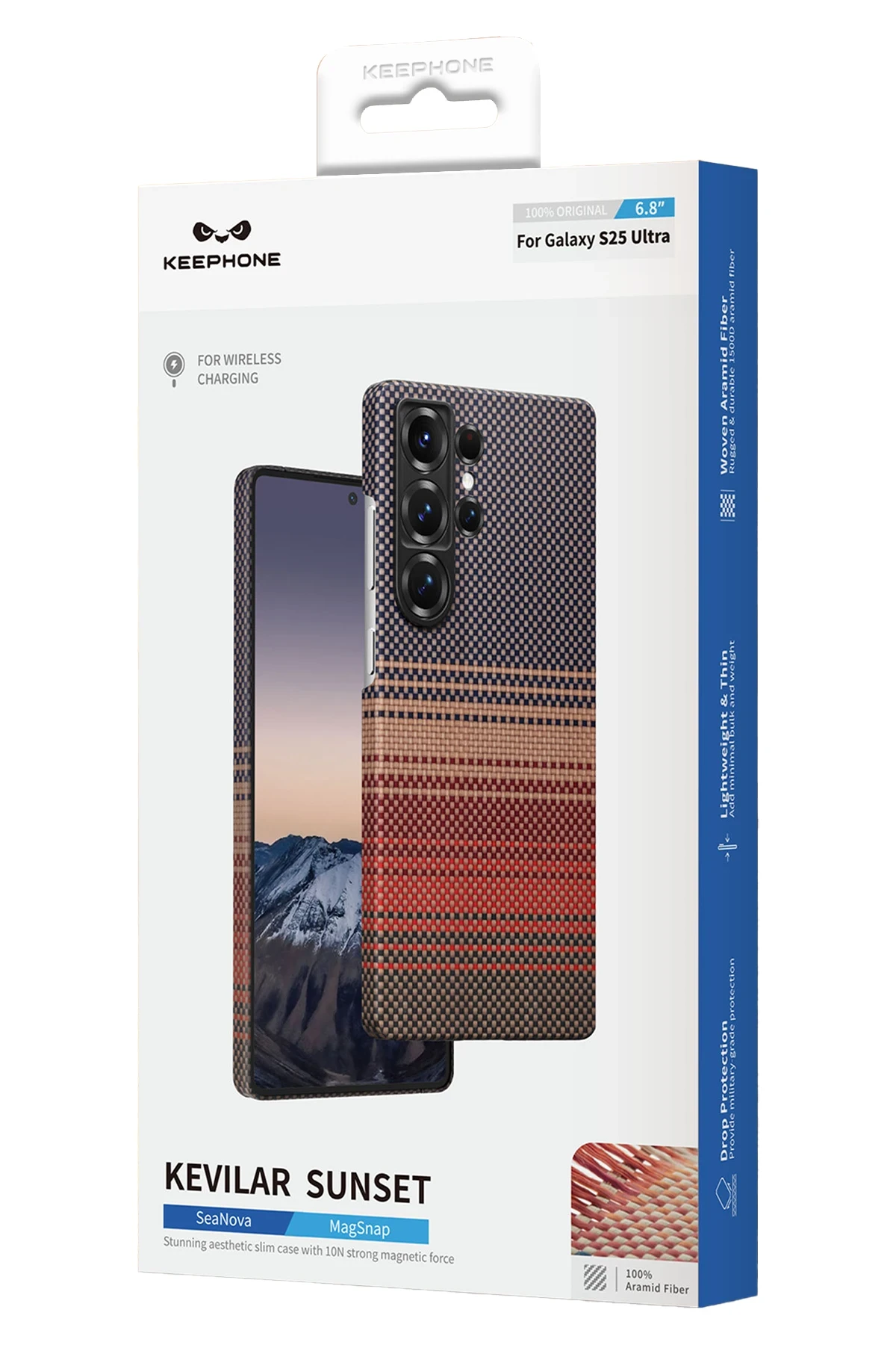 Keephone Samsung S25 Ultra Kevlar Seanova Magsafe Kılıf