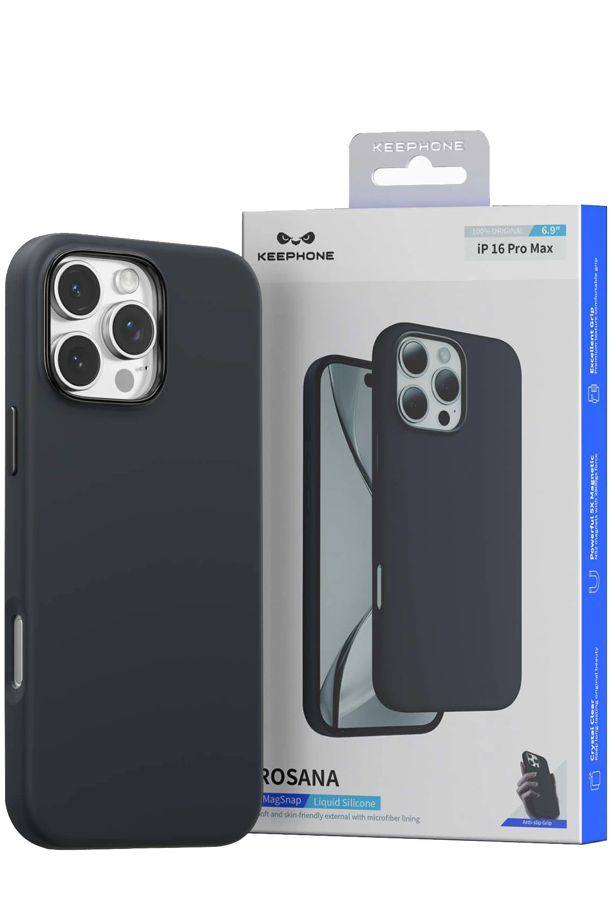 Keephone iPhone 16 Pro Max Rosana Silikon Kılıf