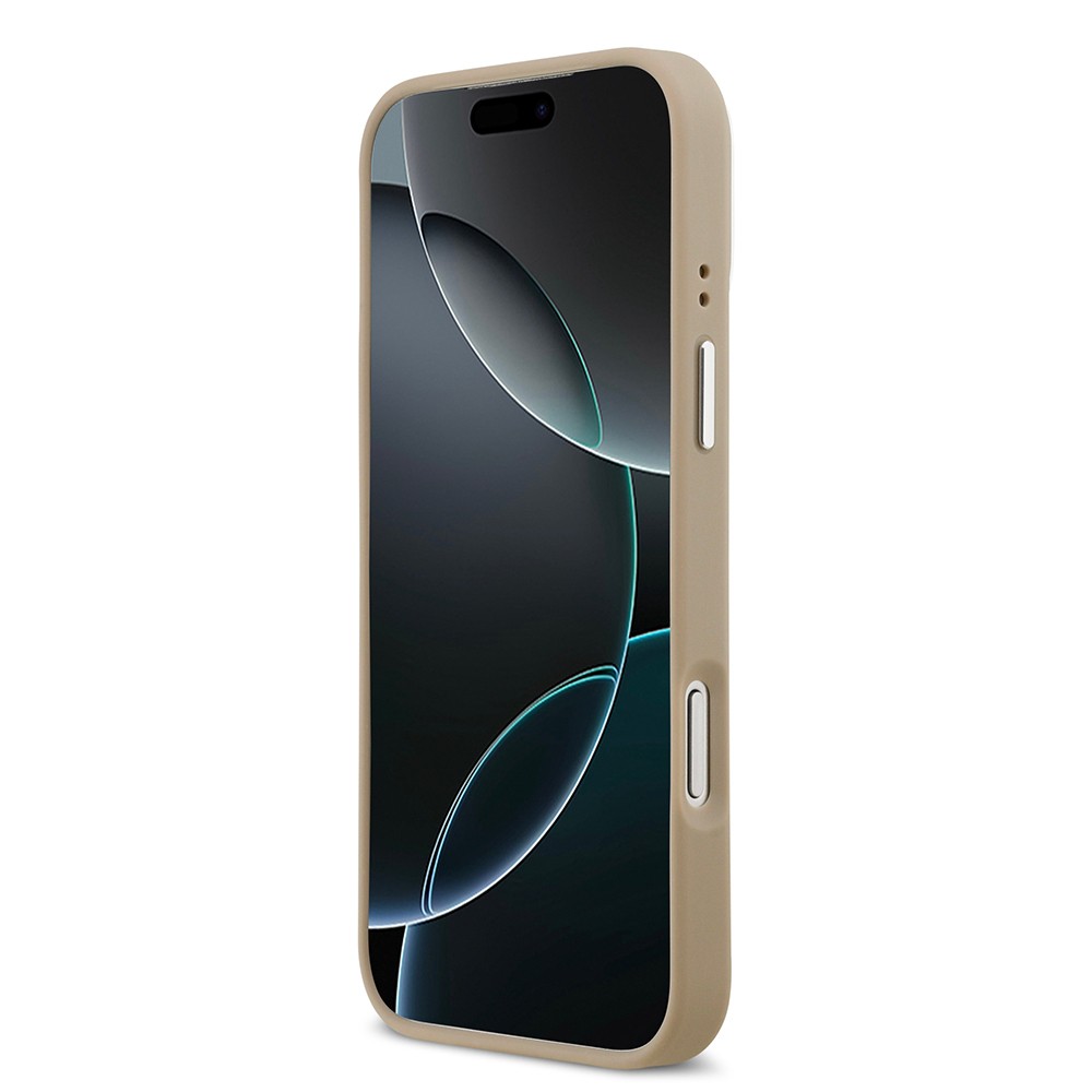 Apple iPhone 17 Pro Max Kılıf Lacoste Orjinal Lisanslı M-safe Şarj Özellikli PU Pike Desenli Standlı Metal Logolu Kapak