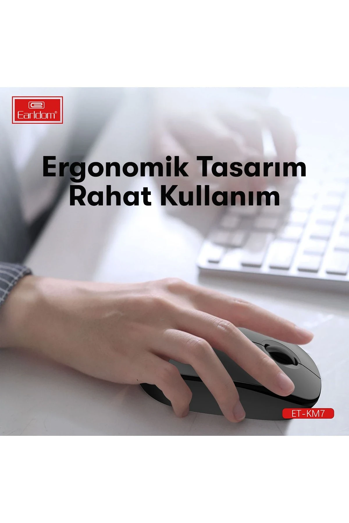 Earldom KM7 Sessiz Kablosuz Ofis Mouse