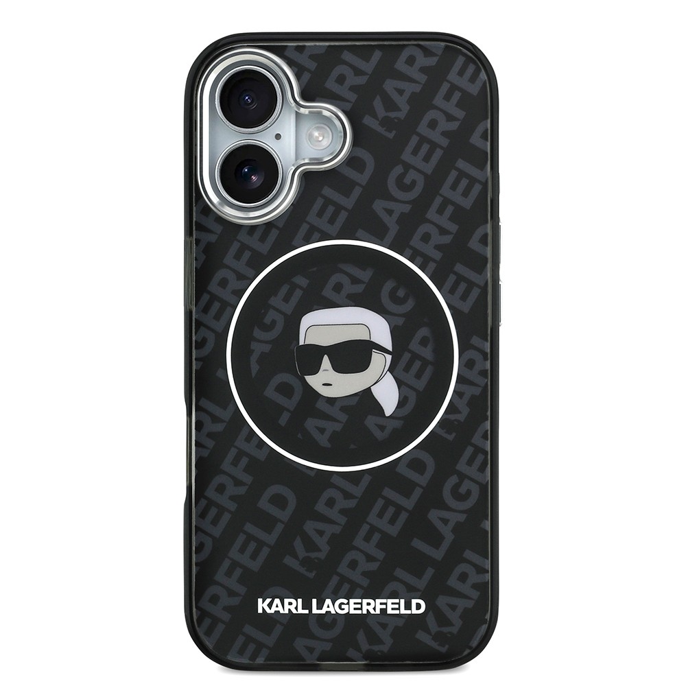 Apple iPhone 17 Kılıf Karl Lagerfeld Orjinal Lisanslı IML Baskılı KL Heads Kapak