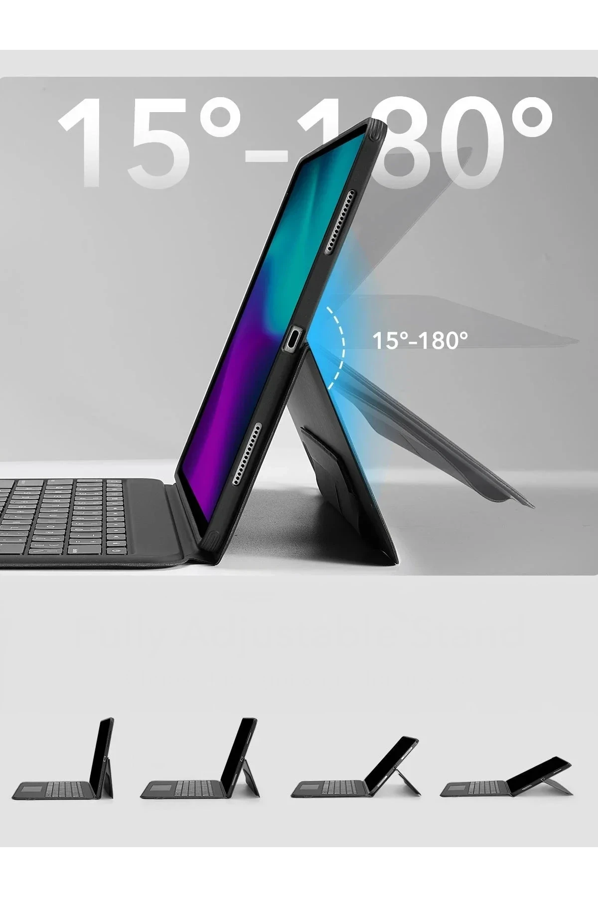 ESR Apple iPad Pro 11 (2024) Ascend Klavyeli Tablet Kılıfı