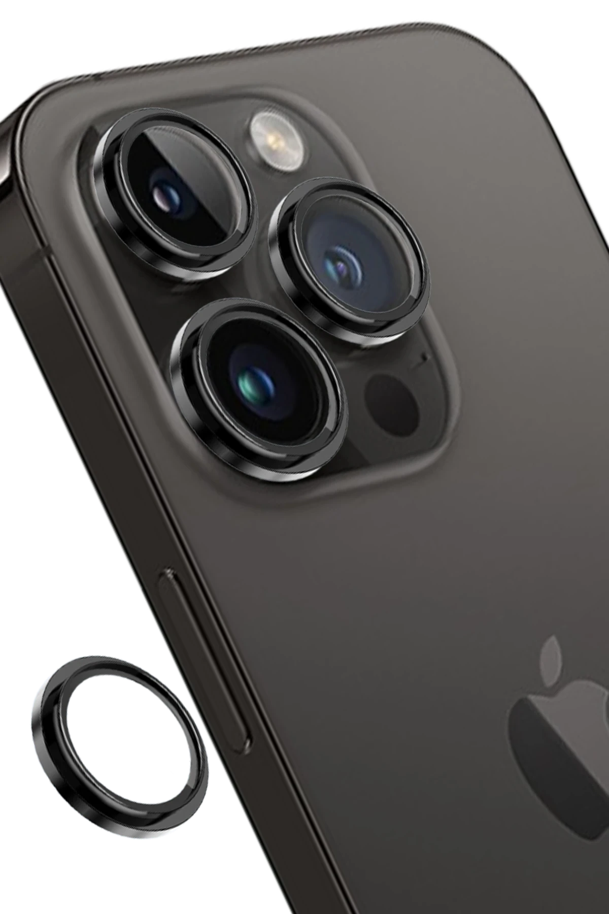 Keephone iPhone 14 Pro Max Capital Alüminyum AR Kamera Lens Koruyucu