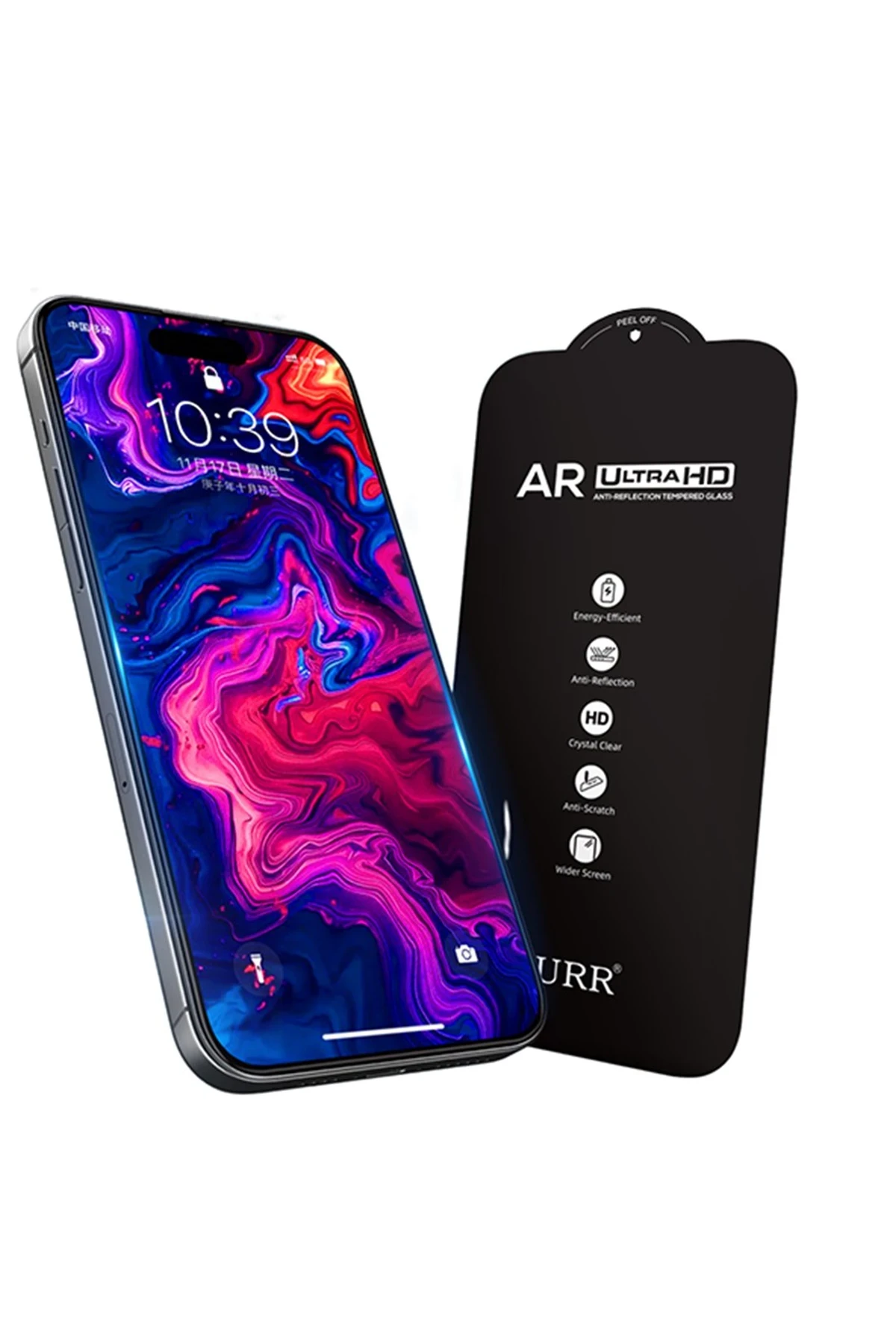 URR Apple iPhone 17 Air 3D Anti Reflection AR Ultra HD Cam Ekran Koruyucu