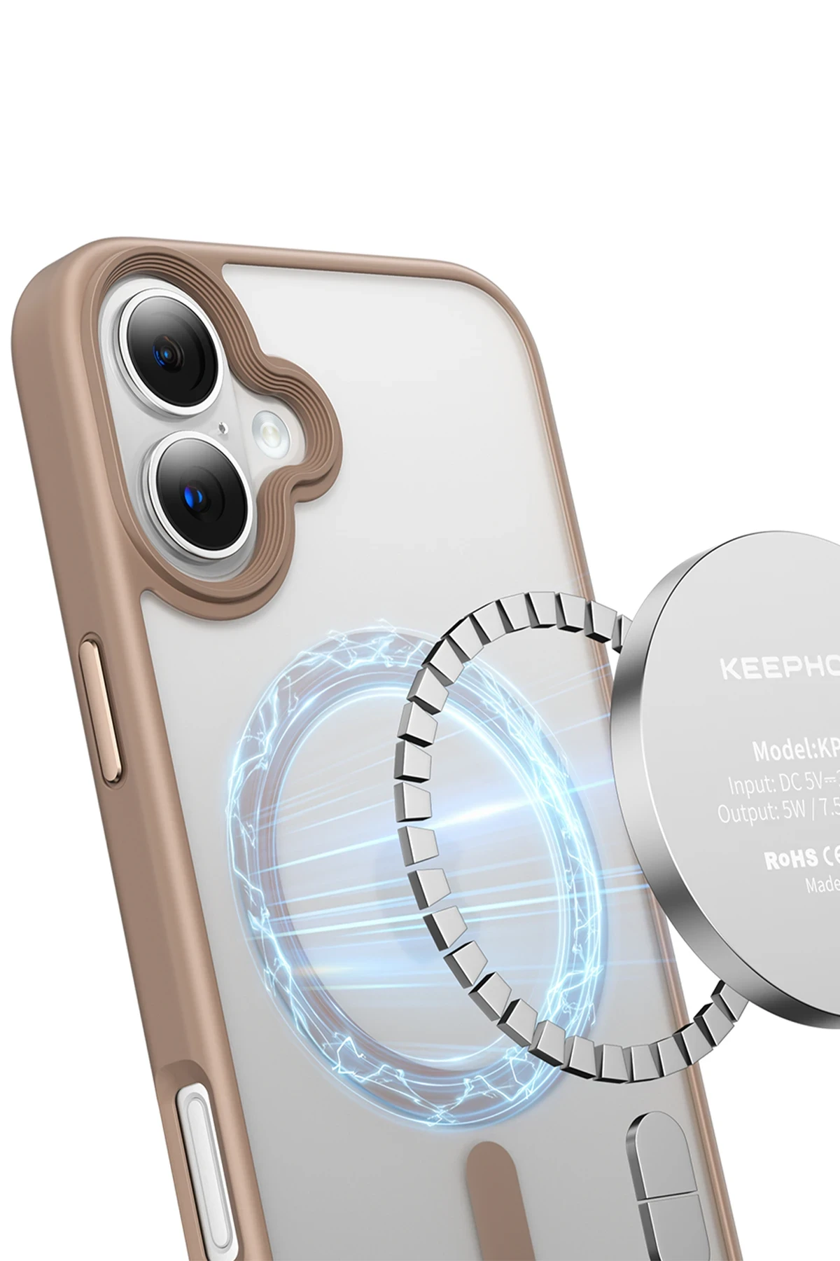 Keephone iPhone 16 Mago Pro Magsafe Kılıf - Siyah Titanyum