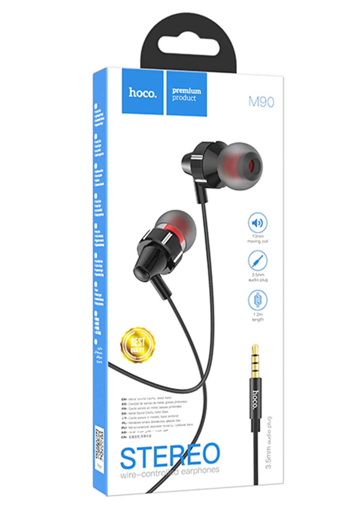 Hoco. M90 Delight 1.2M 3.5mm Dijital Mikrofonlu Kablolu Kulaklık