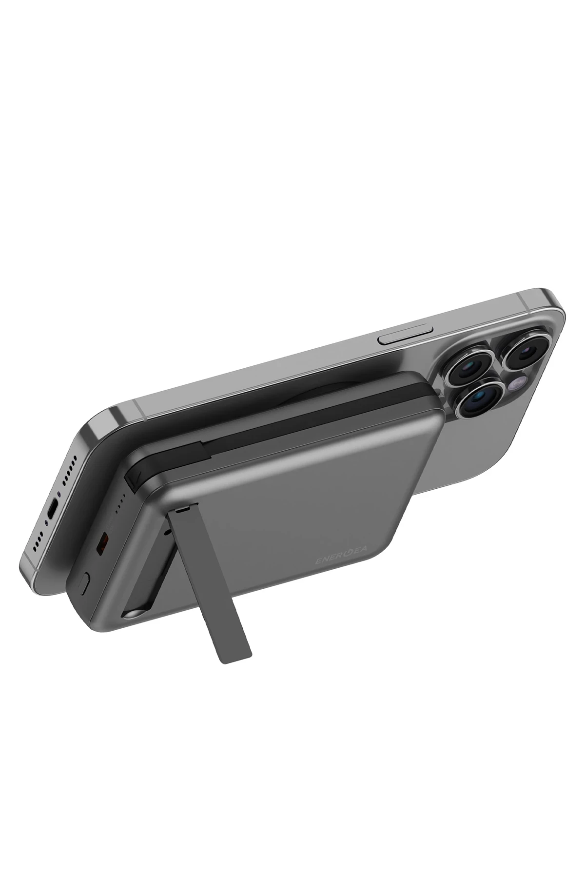 Energea MagPac Pro Plus 10.000 mAh 1 Adet 20W Type-C 1 Adet 20W Type-C Kablo ve 15W Kablosuz Şarj Çıkışlı PD Hızlı Şarj Magsafe Powerbank