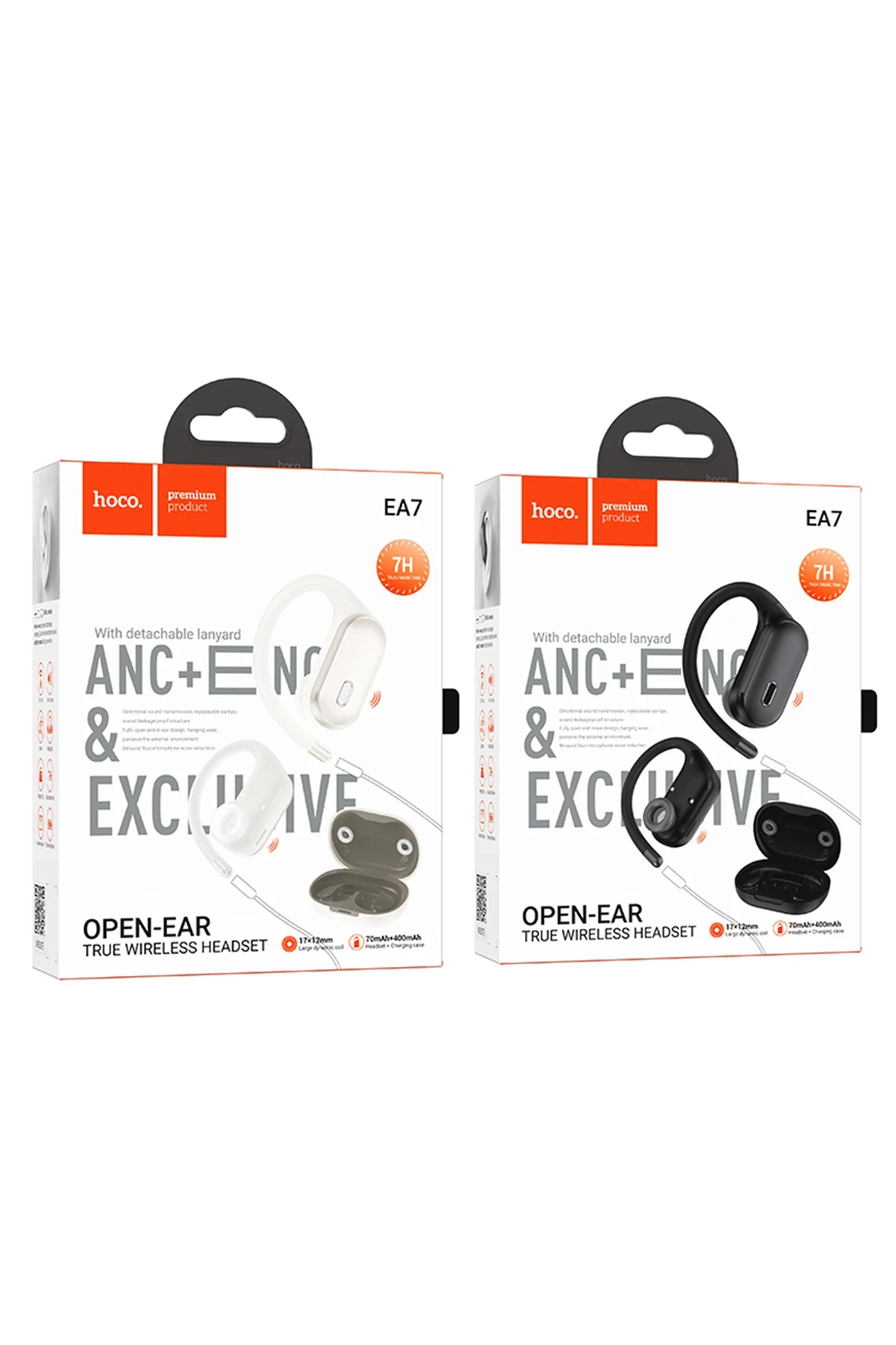 Hoco. EA7 Suerte Aktif Gürültü Önleyici Özellikli Bluetooth 5.4 Destekli Kablosuz TWS Kulaklık
