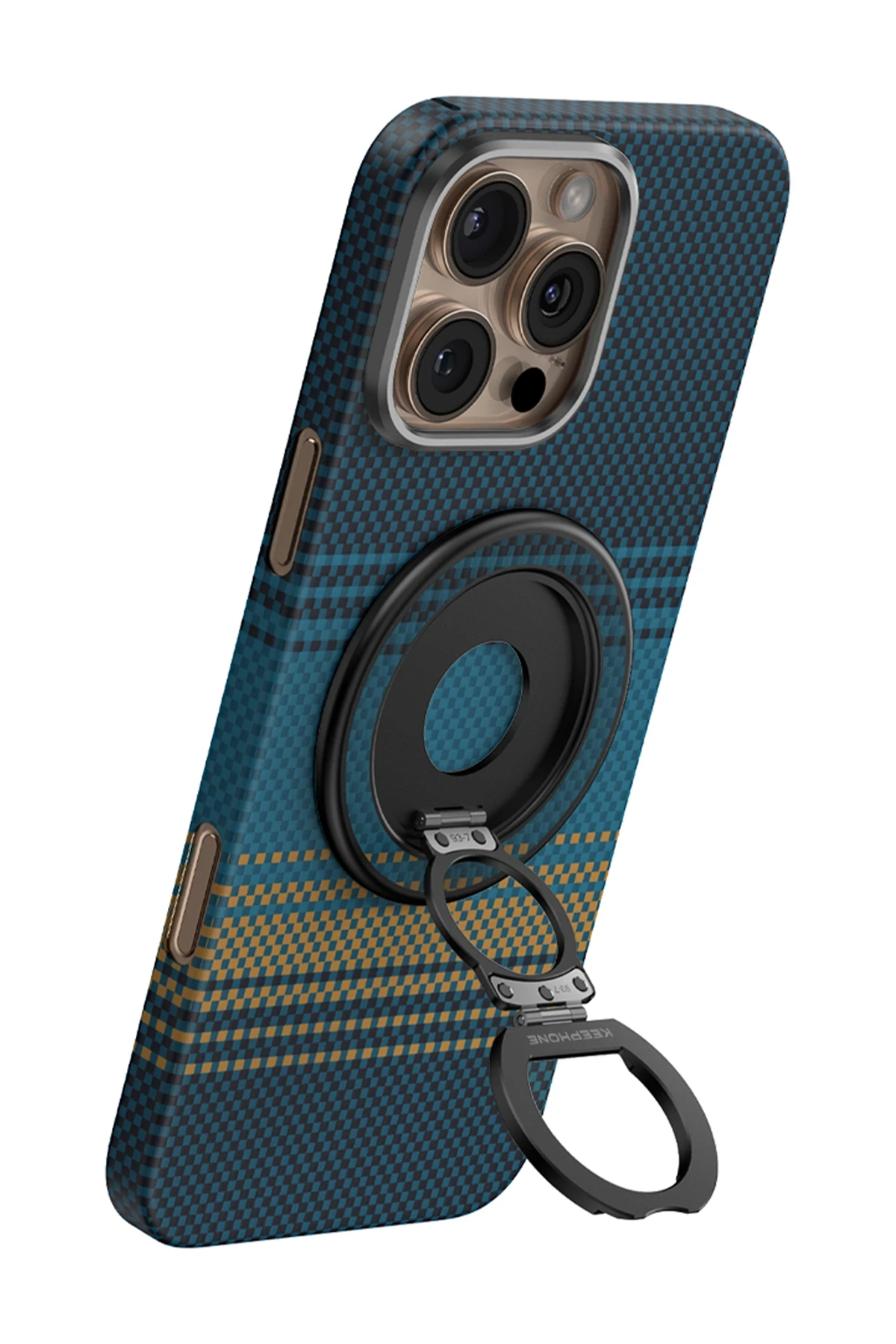 Keephone Kevlar Grip 360 Manyetik Magsafe Kickstand Yüzük