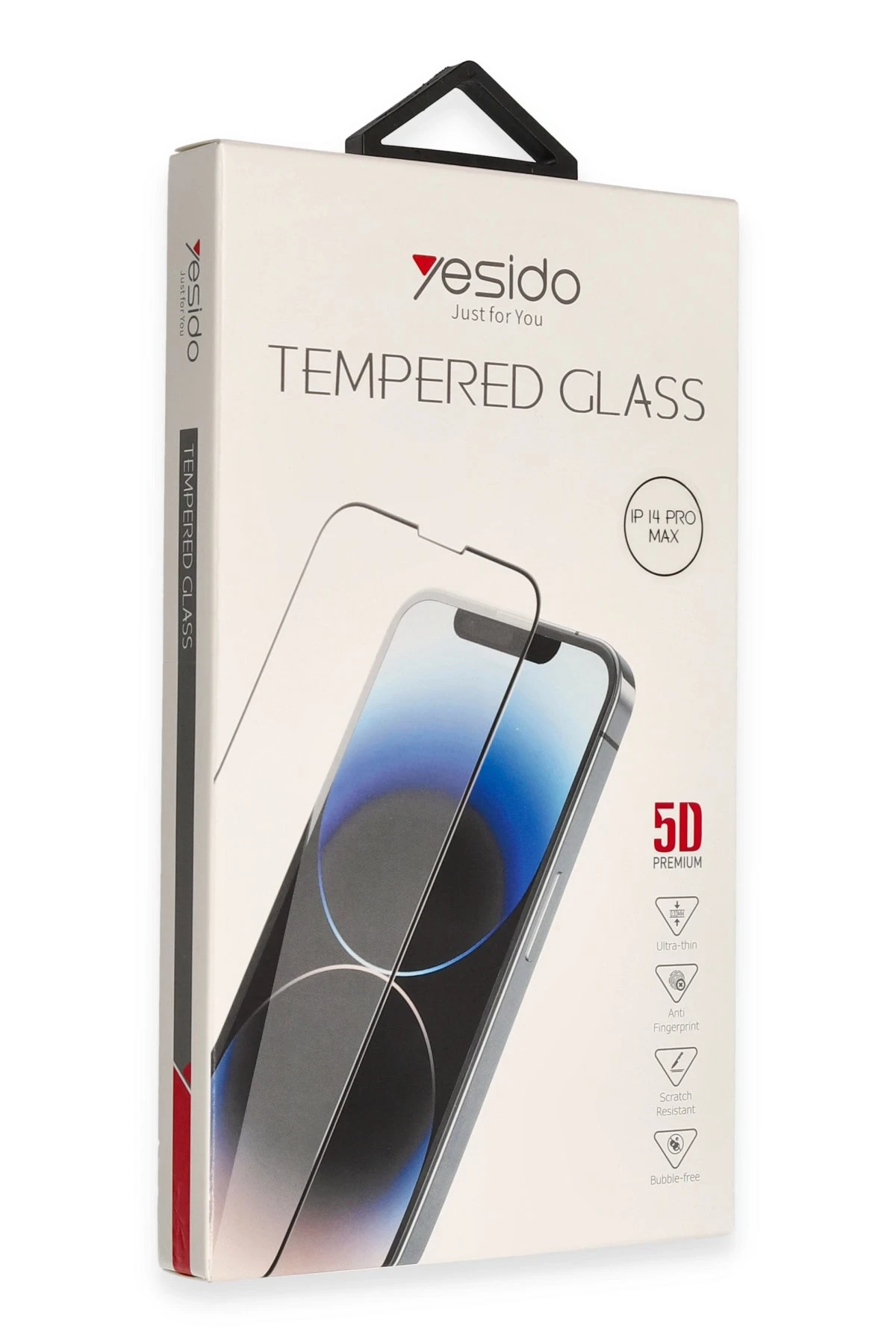 Yesido iPhone 14 Pro Max TG12 5D Cam Ekran Koruyucu