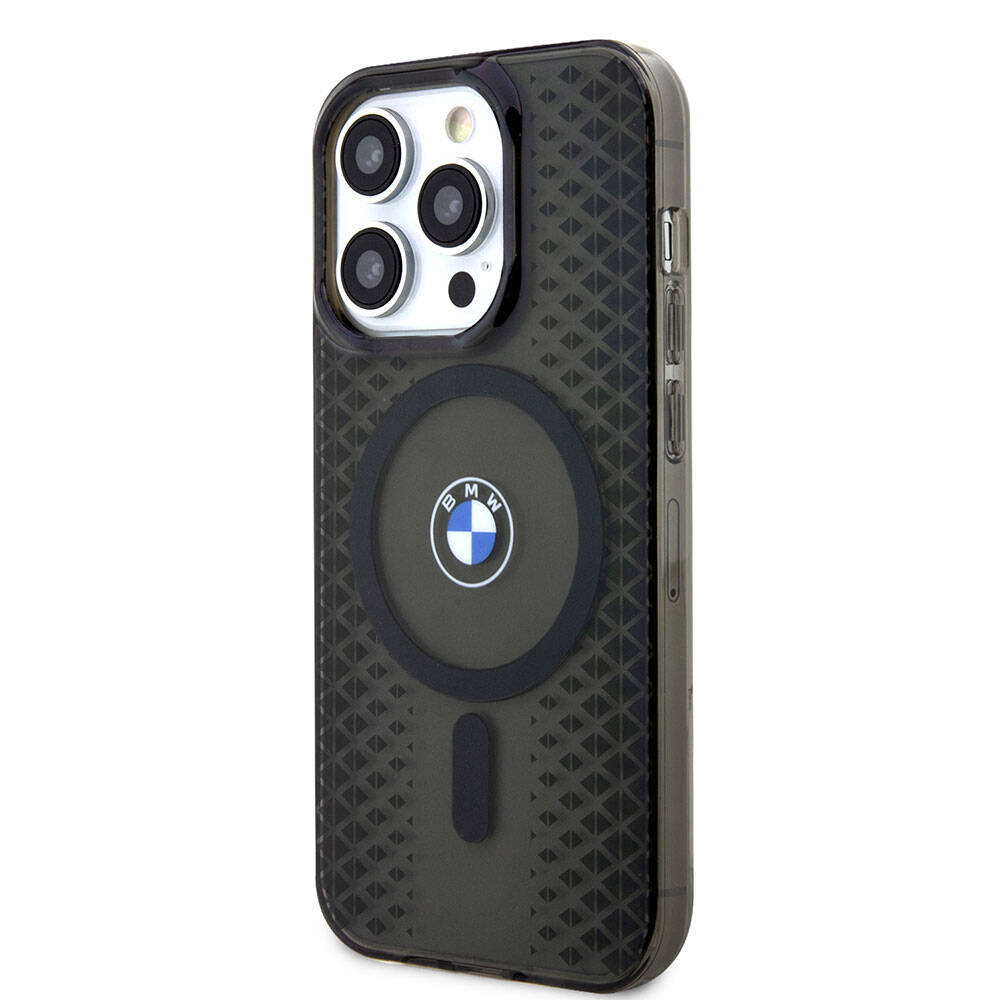 Apple iPhone 15 Pro Max Kılıf BMW M-safe Şarj Özellikli Transparan IML Signature Orjinal Lisanslı Kapak
