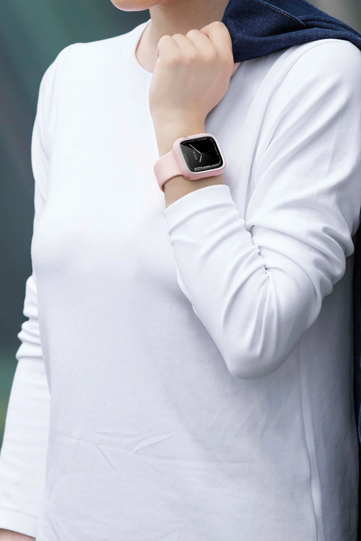 Uniq Watch 41mm Moduo Camlı Kasa Ekran Koruyucu - Gümüş-Gri