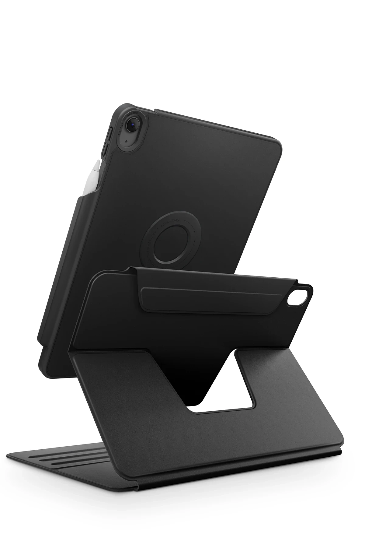 Uniq iPad Air 11 (2024) Rovus Snapmount 360 Derece Dönebilen Manyetik Tablet Kılıf
