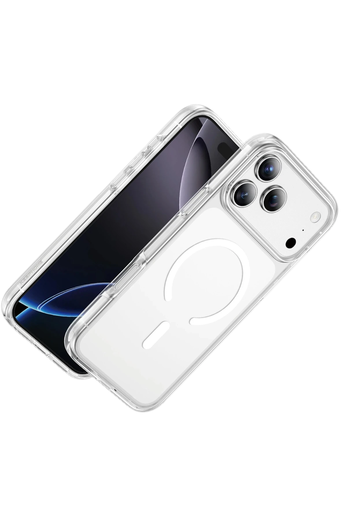 Keephone Apple iPhone 17 Pro Non Yellow Şeffaf Magsafe Kılıf