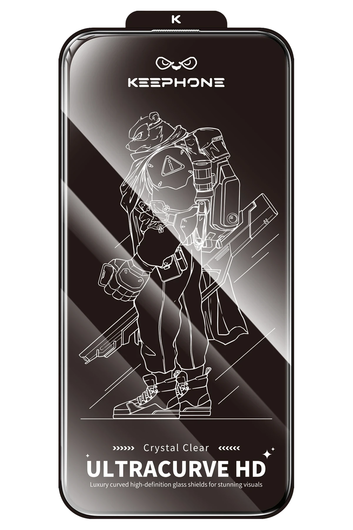 Keephone iPhone 15 Pro Max UltraCurve HD 3D Cam Ekran Koruyucu