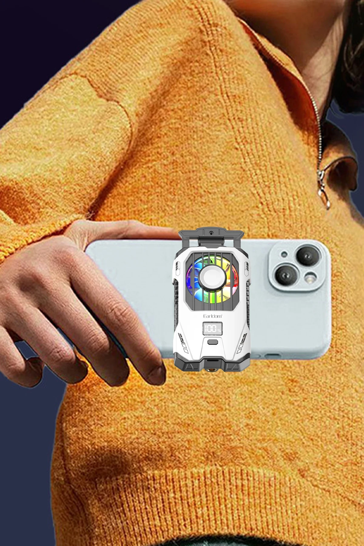 Earldom F15 RGB Radyatör Telefon Soğutucu Fan