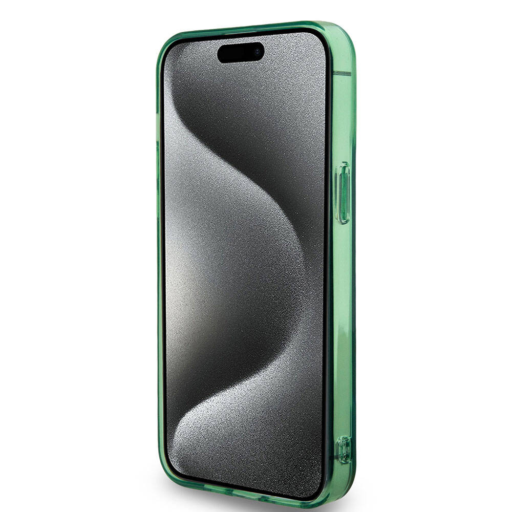 Apple iPhone 15 Pro Kılıf BMW M-safe Şarj Özellikli Transparan Tricolor Stripes Orjinal Lisanslı Kapak